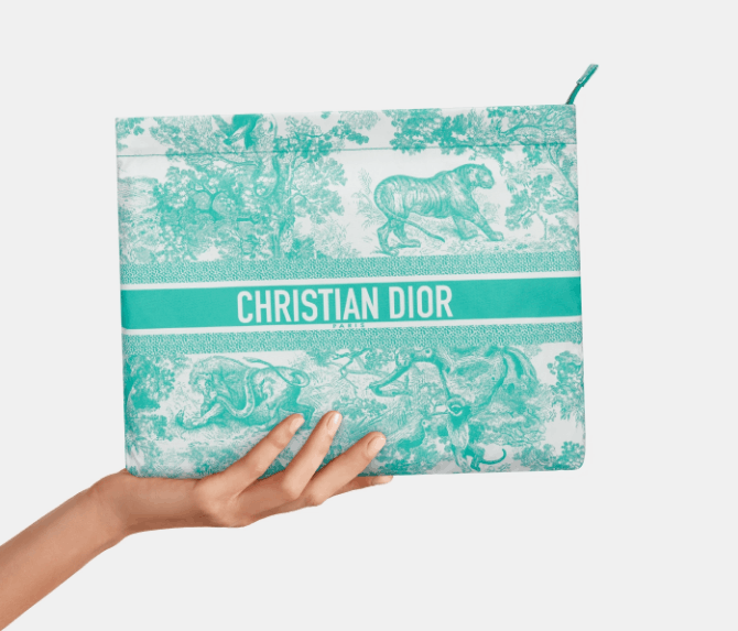Dior o1w1db10525 S5440O Size : OS / Zipped Pouch in Aquamarina Size ONE SIZE - 5 Thumbnail