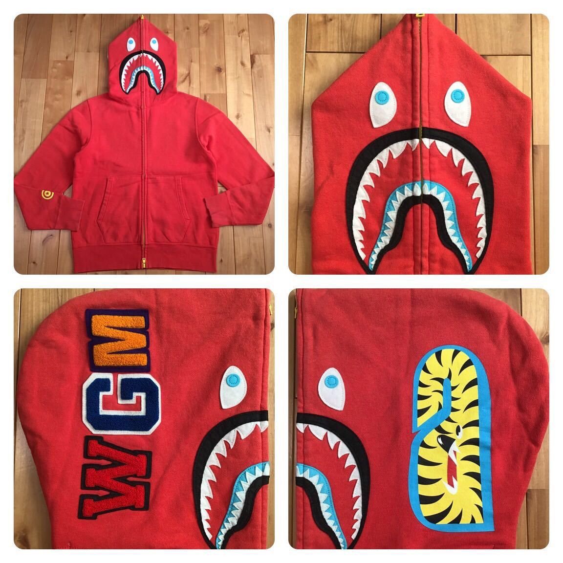 【A BATHING APE】 BAPE NEON TOKYO SHARK FULL ZIP HOODIE XL BAPE NEON TOKYO Shark full zip hoodie A Bathing Ape Size XL