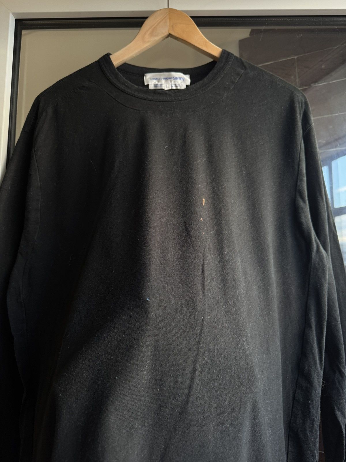 Comme des Garcons SHIRT Vintage Avangard Comme Des Garcons Shirt Longsleeve black Size US L / EU 52-54 / 3 - 13 Thumbnail