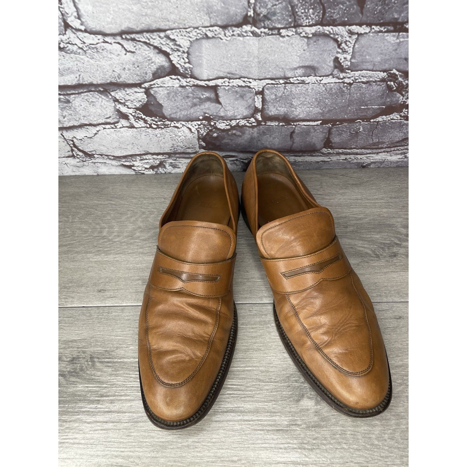 Bally Bally Brown Leather Salasan Penny Loafers Dress Shoes Men’s Size US 7 / EU 40 - 5 Thumbnail
