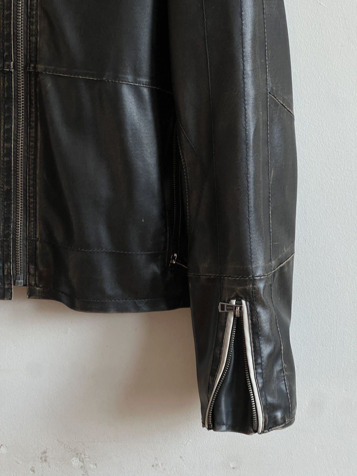 Vintage Vintage Washed Leather Jacket Size US M / EU 48-50 / 2 - 3 Thumbnail