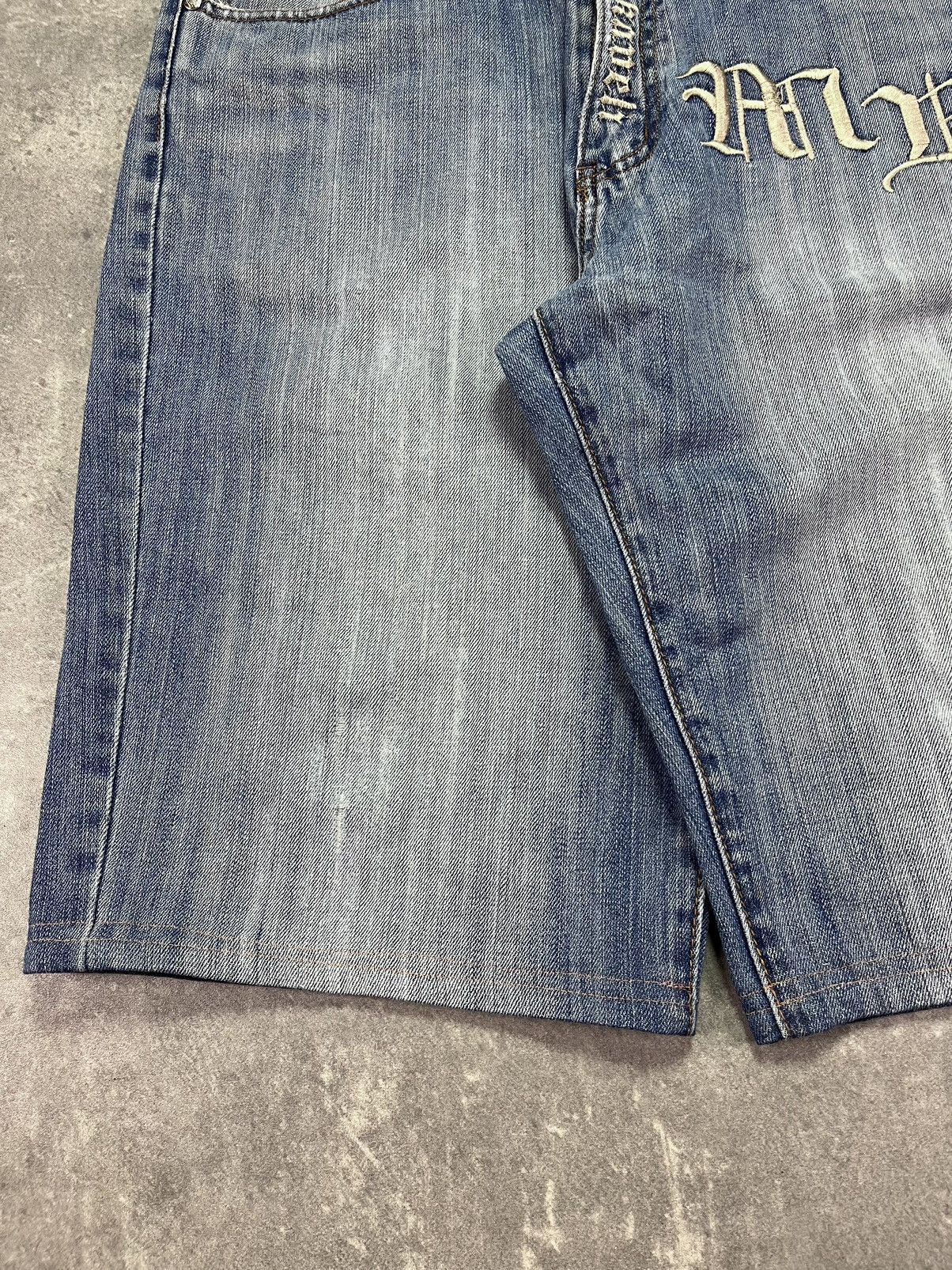 Makaveli Makaveli Fleur De Lis Printed Baggy Denim Shorts Jorts 36 Size US 36 / EU 52 - 4 Thumbnail