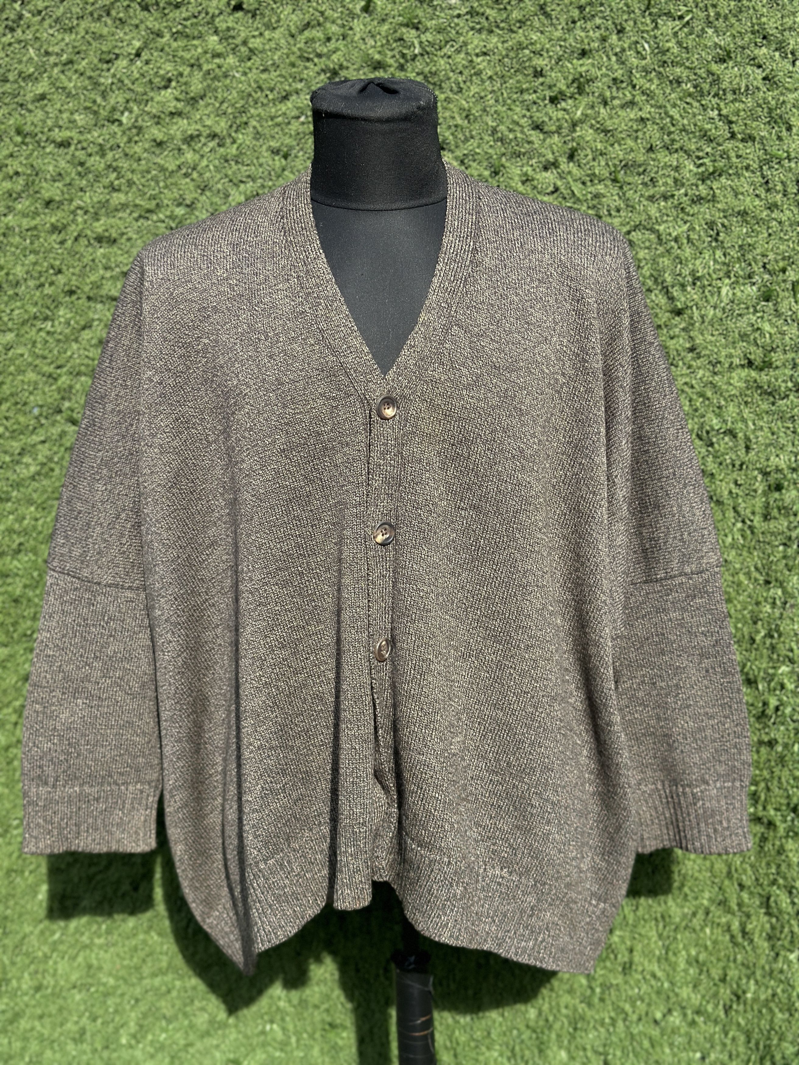 eskandar Eskandar Merino Wool Oversized Cardigan One Size Knit Size ONE SIZE - 1 Thumbnail