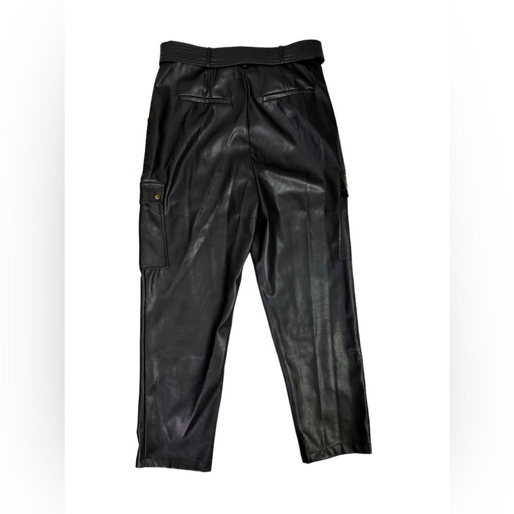 Designer Jason Wu l NWT Vegan Leather Cargo Pants Size 8 Size 30" / US 8 / IT 44 - 7 Thumbnail