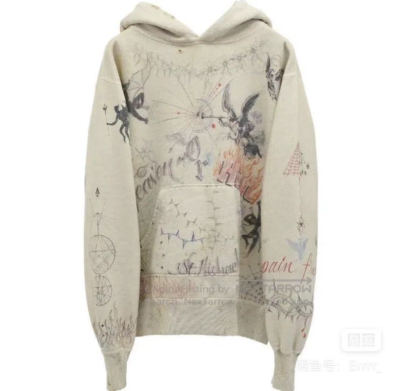 トップス SAINT MICHAEL SHERMER ACADEMY HOODIE Buy Saint Michael x Shermer Academy Hoodie 'Grey' - SM A22