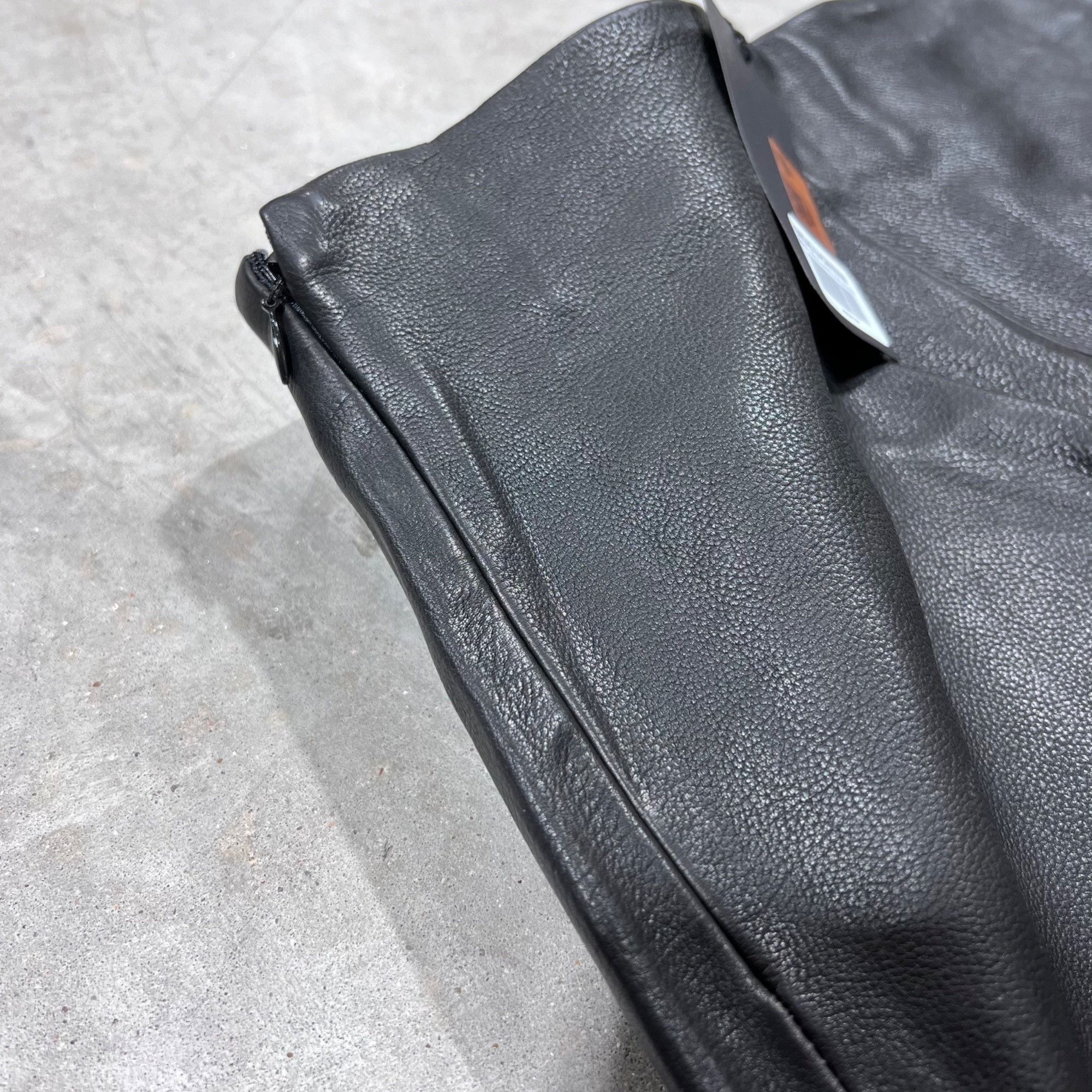 Harley Davidson NEW HARLEY DAVIDSON WOMEN'S STRETCH LEATHER LEGGINGS SZ M Size 28" / US 6 / IT 42 - 5 Thumbnail