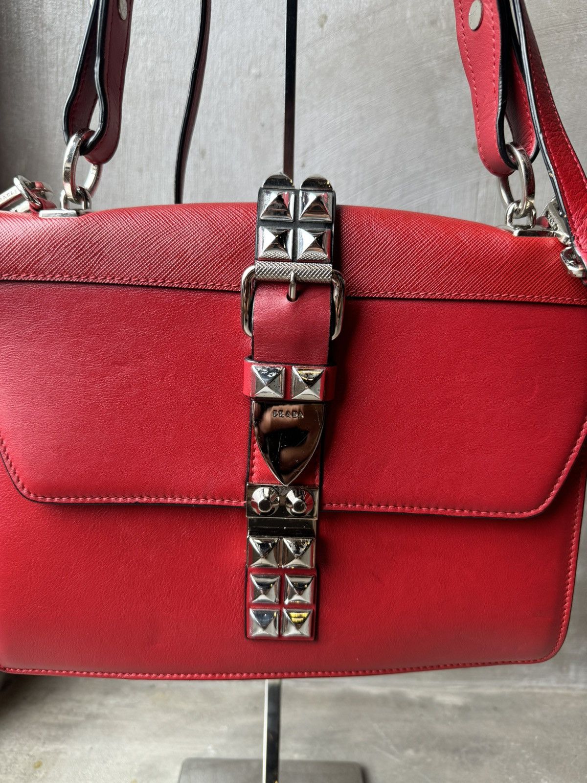 Prada PRADA City Calf & Saffiano Elektra Shoulder Size ONE SIZE - 4 Thumbnail