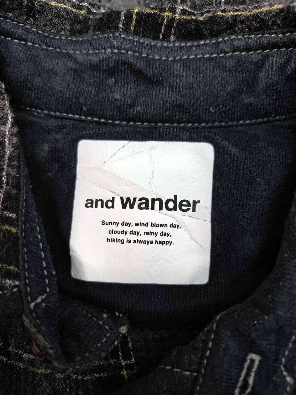 And Wander ❎ And Wander Wool Patch Flannel Size US S / EU 44-46 / 1 - 6 Thumbnail