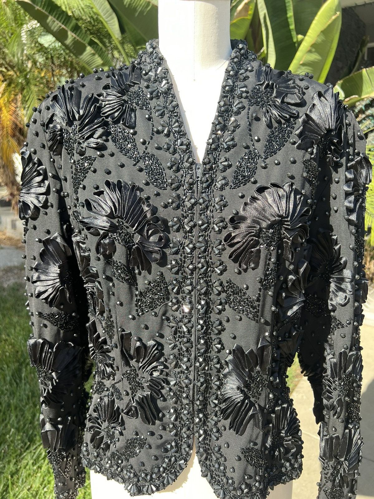 Oleg Cassini Black Tie Oleg Cassini Beaded Jacket Size XL / US 12-14 / IT 48-50 - 5 Thumbnail