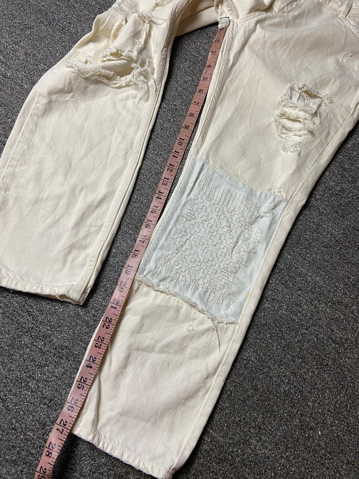 Zara Zara Trafaluc Distressed Denim Jeans (145) Size US 32 / EU 48 - 9 Thumbnail