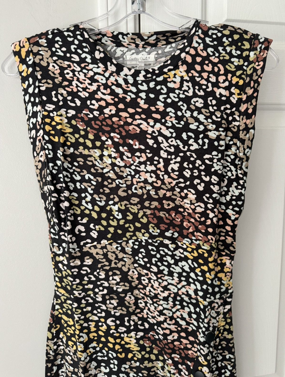Anthropologie Gray State Chiara Animal Print Midi Dress, Size XS Size XS / US 0-2 / IT 36-38 - 5 Thumbnail