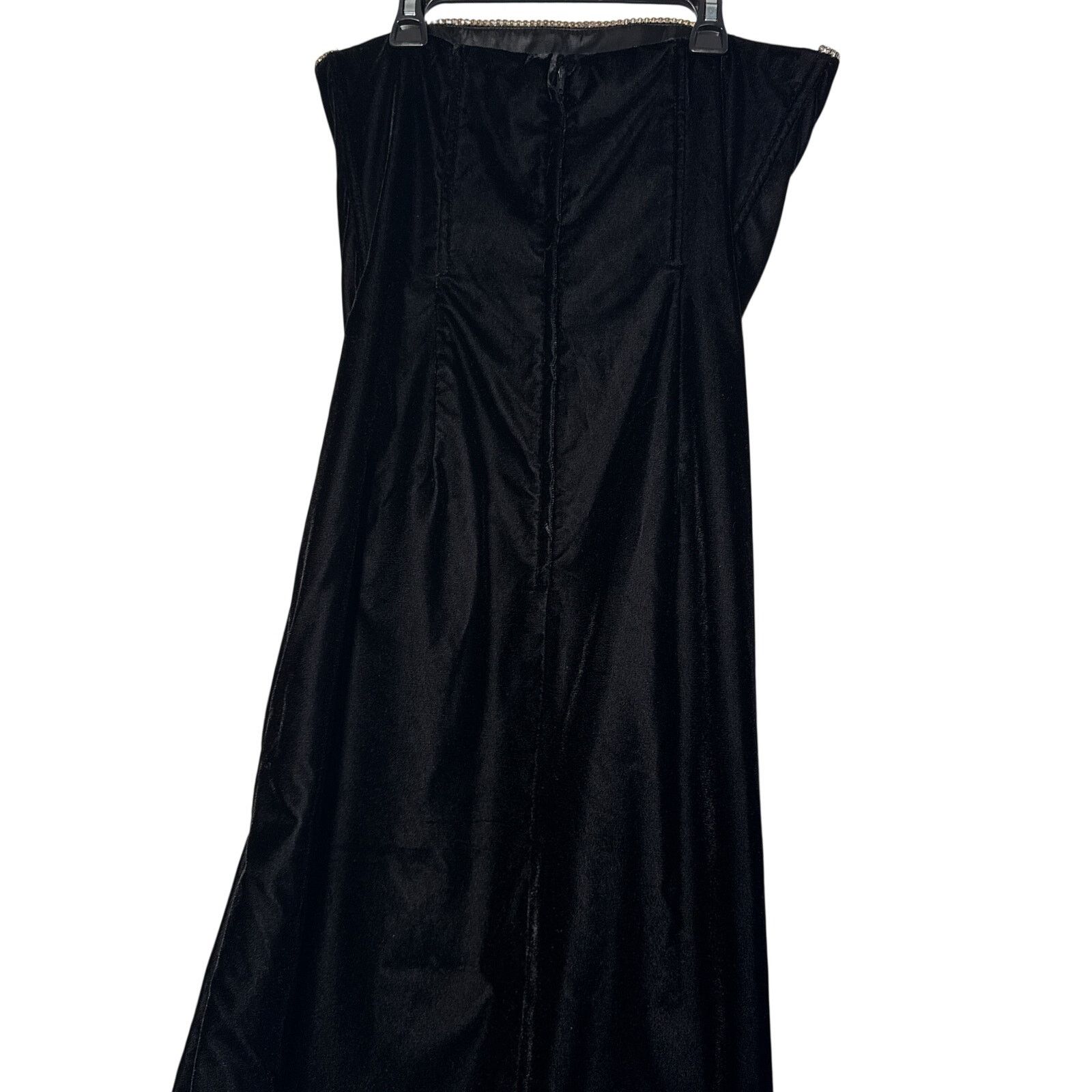Jessica McClintock × Vintage Jessica McClintock Gunne Sax Black Velvet Evening Gown Sz 9 Size M / US 6-8 / IT 42-44 - 17 Thumbnail