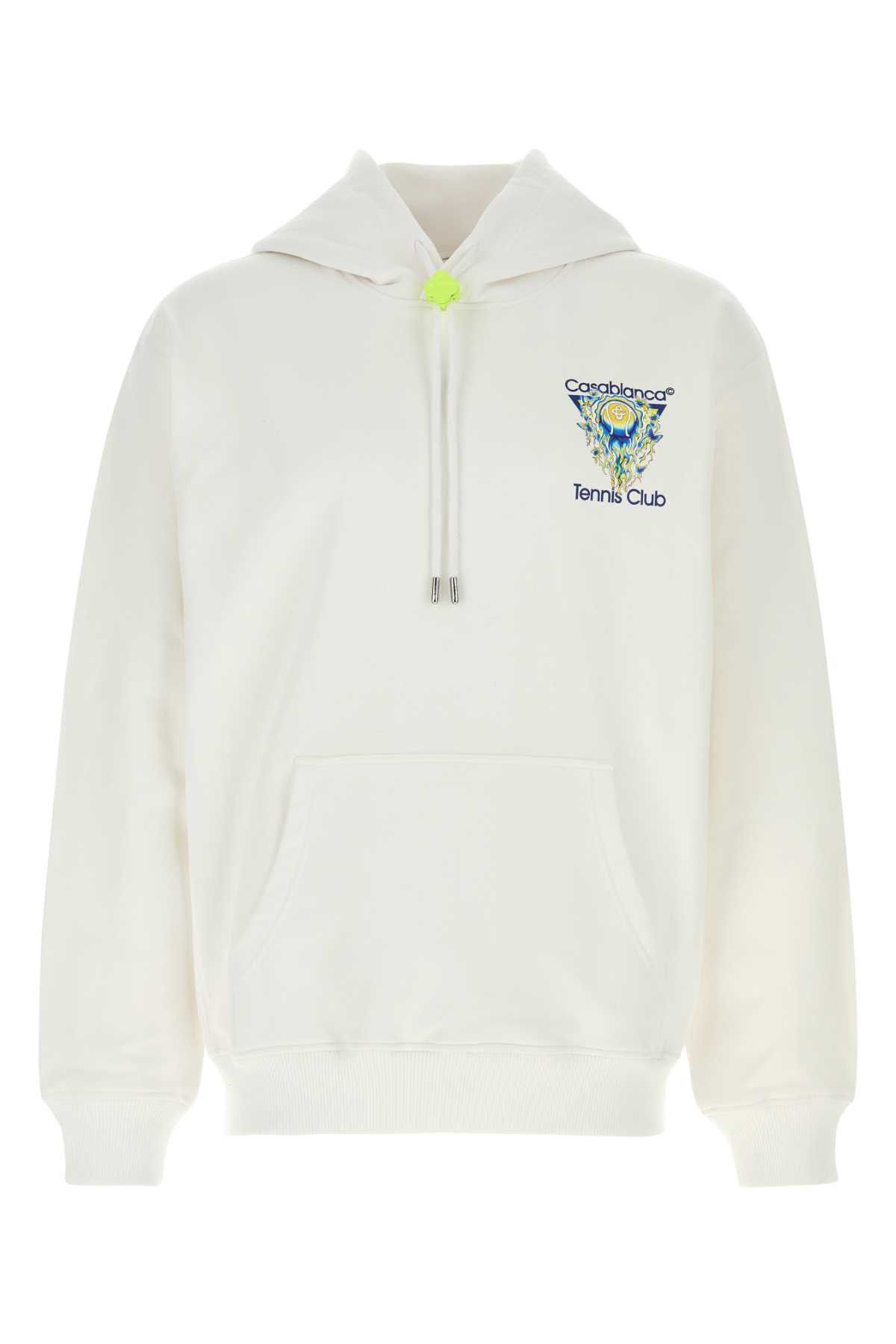 Casablanca White Cotton Sweatshirt Size US S / EU 44-46 / 1 - 1 Thumbnail