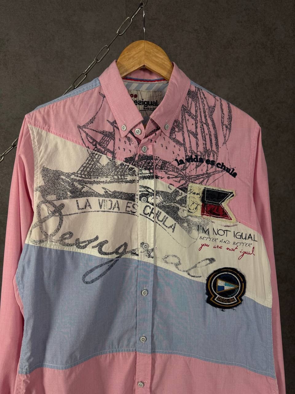 Desigual Desigual designer art crazy shirt Size US M / EU 48-50 / 2 - 3 Thumbnail