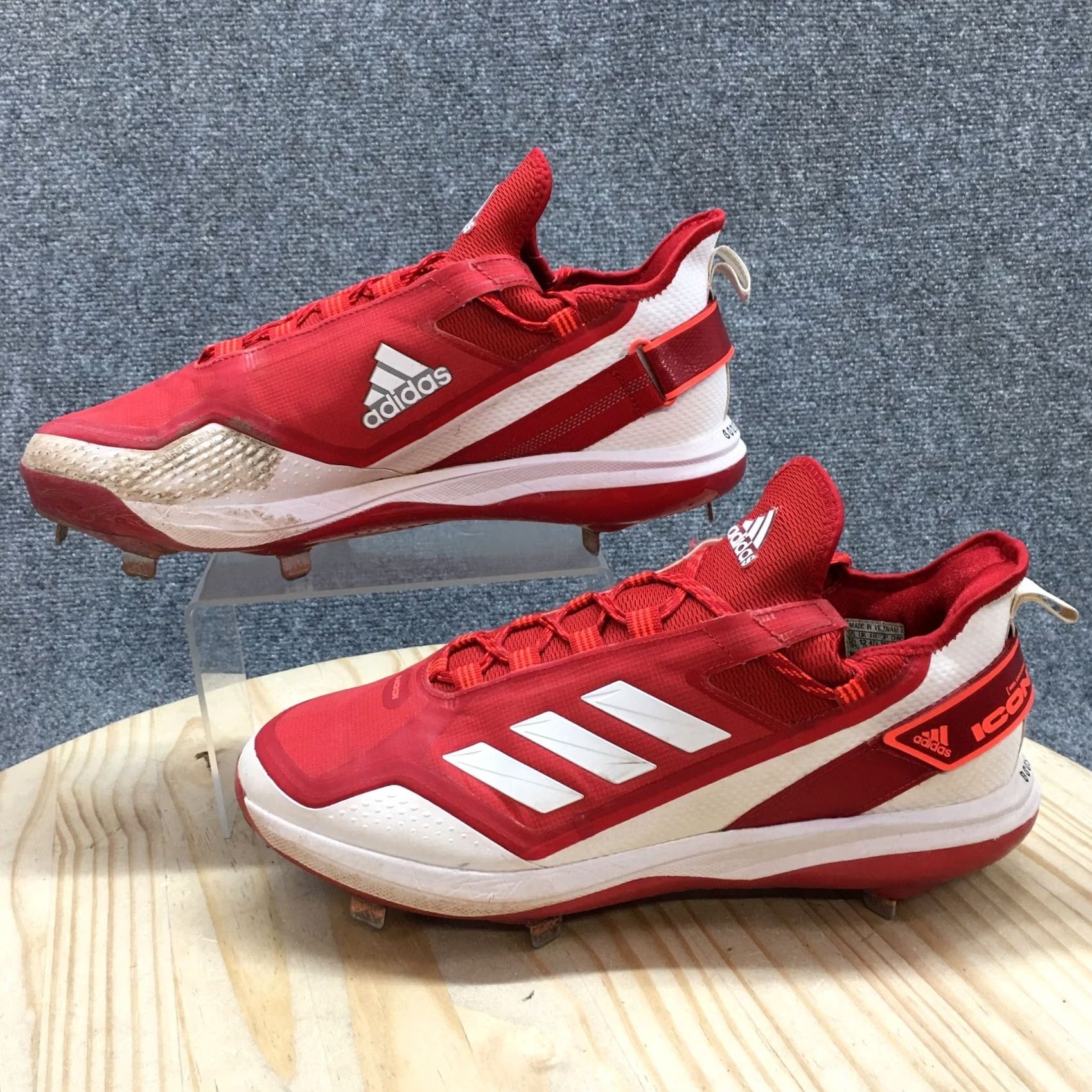 Adidas Adidas Sneaker Mens 12.5 Red Icon Boost Athletic Basketball Laced Up FY4442 Nike? Size US 13 / EU 46 - 2 Thumbnail
