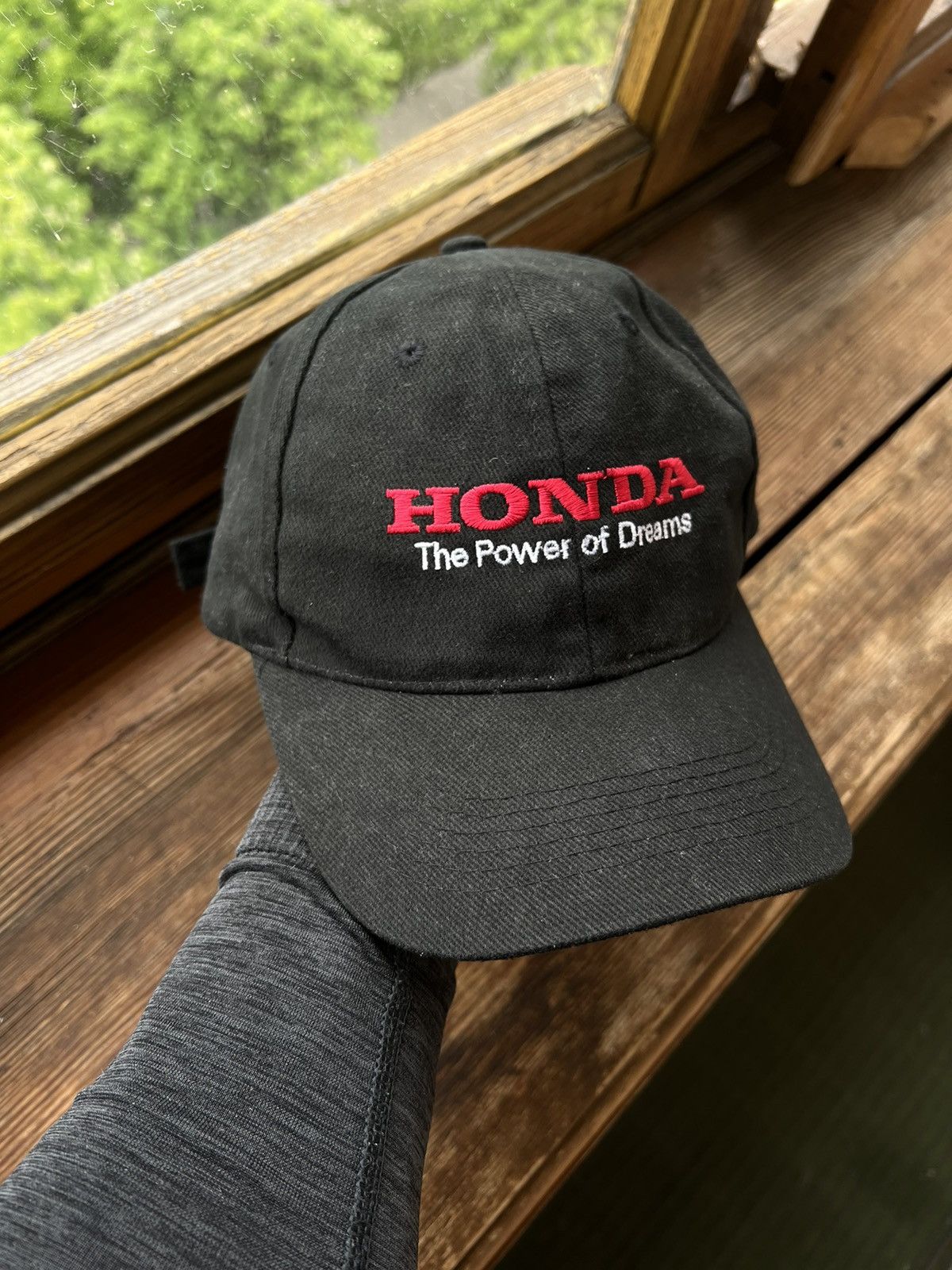 Vintage Vintage 90s Honda Racing Hat Cap Black Size ONE SIZE - 1 Thumbnail