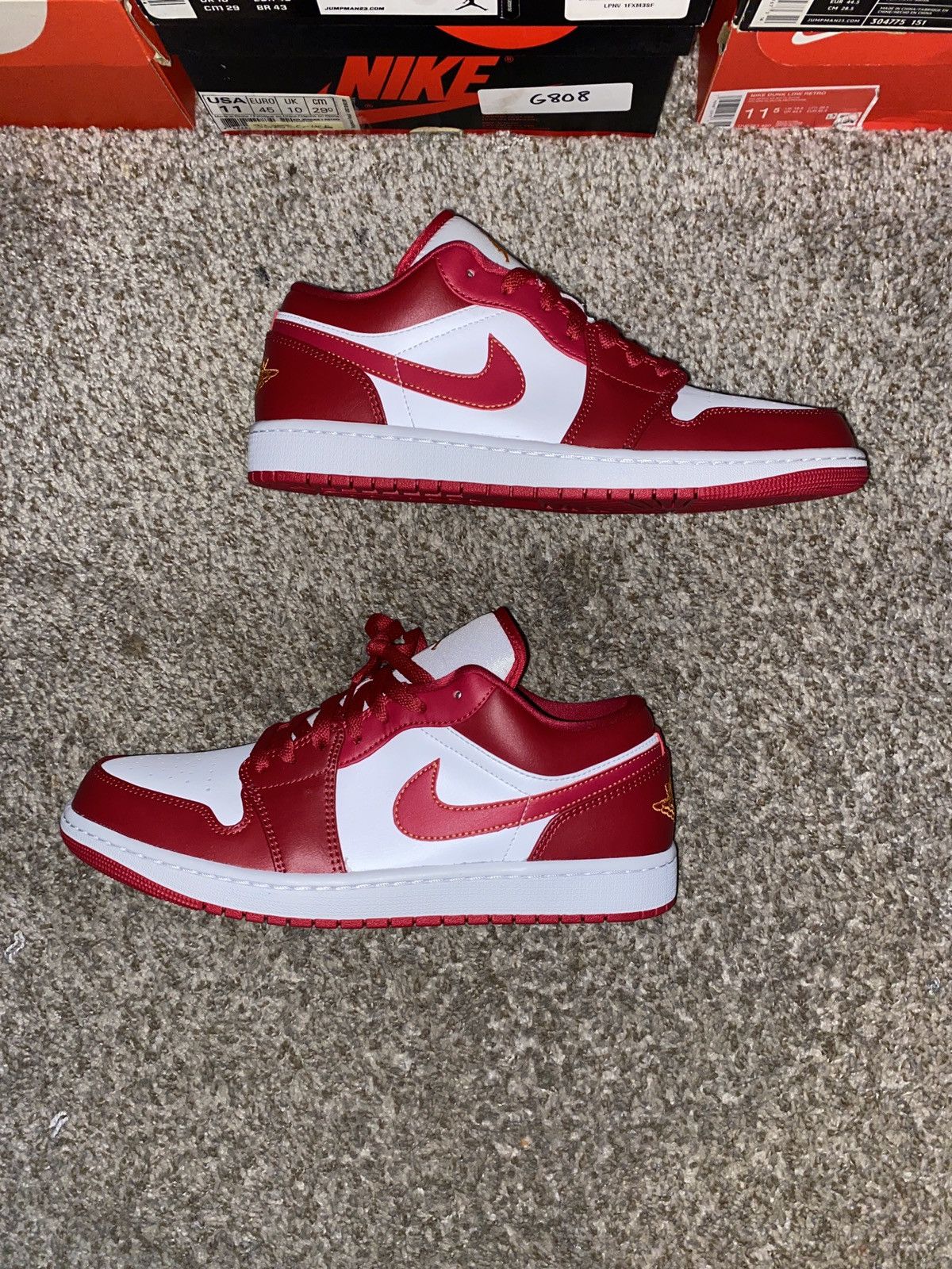 Jordan Brand × Nike “Brand New Size 10.5 Jordan 1 Low Cardinal Red” Size US 10.5 / EU 43-44 - 1 Thumbnail