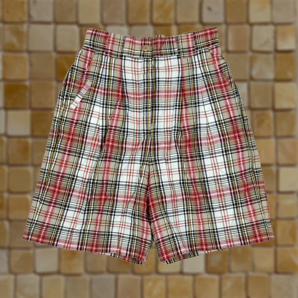 Vintage VINTAGE La Mode Plaid High Waist Outdoor Chino Golf Shorts WOMEN 6 XS? Size 42" / US 20 - 1 Thumbnail