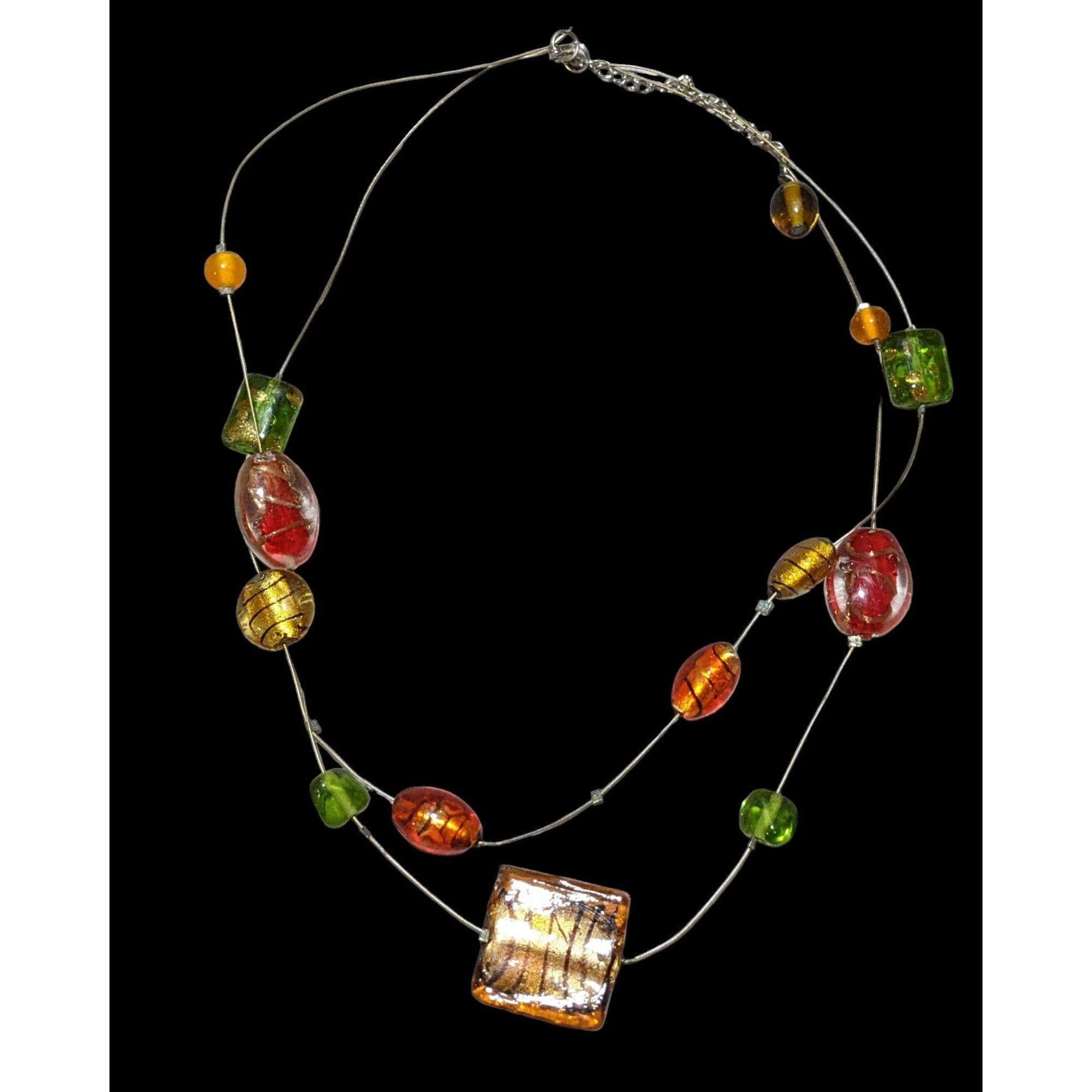 Other Bright Summer Glass Floating Necklace Size ONE SIZE - 1 Thumbnail