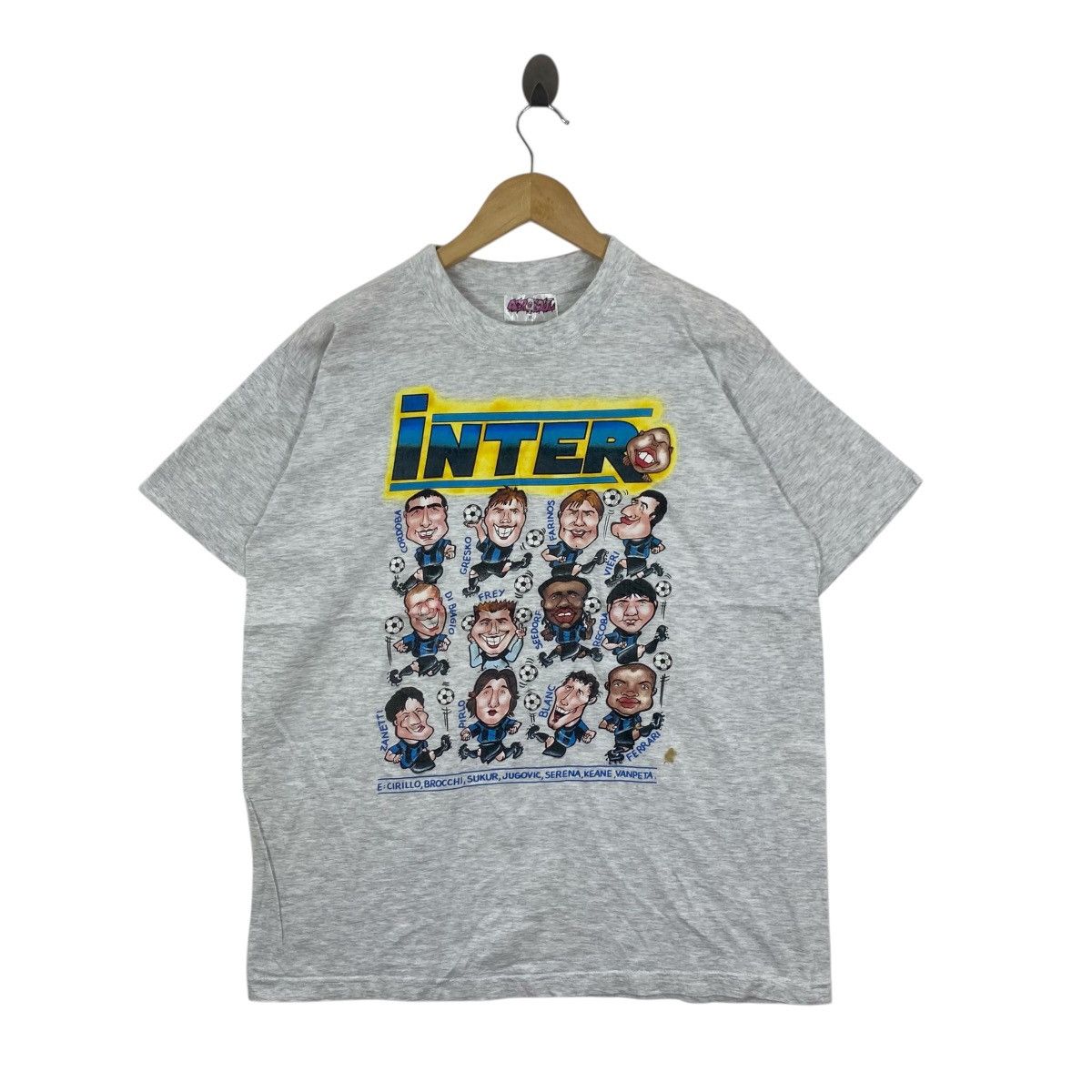 Vintage Vintage 2000 Inter Milan Aerosoul Caricature Shirt XL R9 Size US XL / EU 56 / 4 - 1 Thumbnail