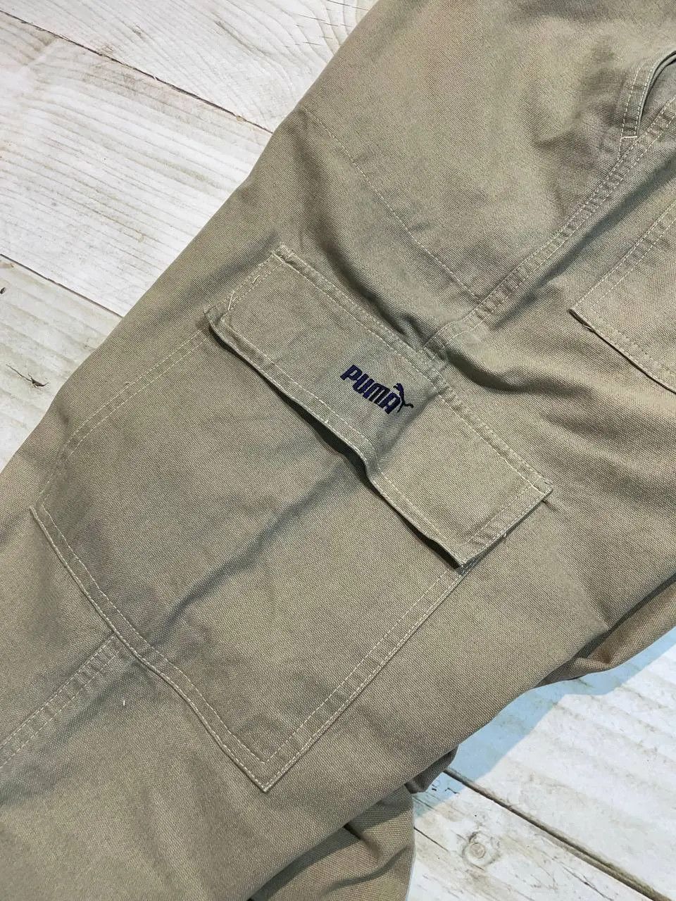 Puma Vintage Puma Cargo Pants Baggy 90s Army Military Size US 32 / EU 48 - 3 Thumbnail