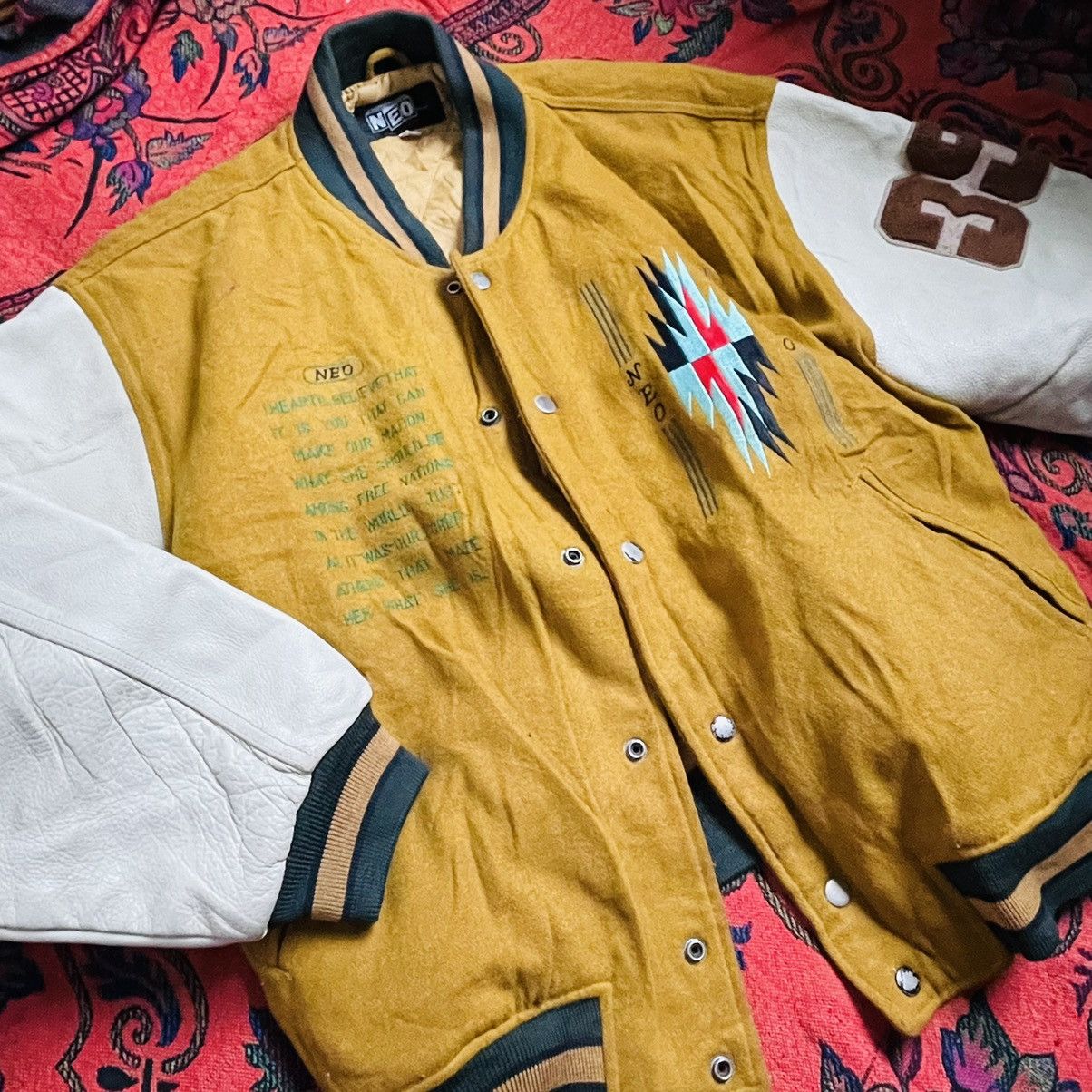Vintage Vintage Neo Blood Varsity Jacket Size US XL / EU 56 / 4 - 1 Thumbnail