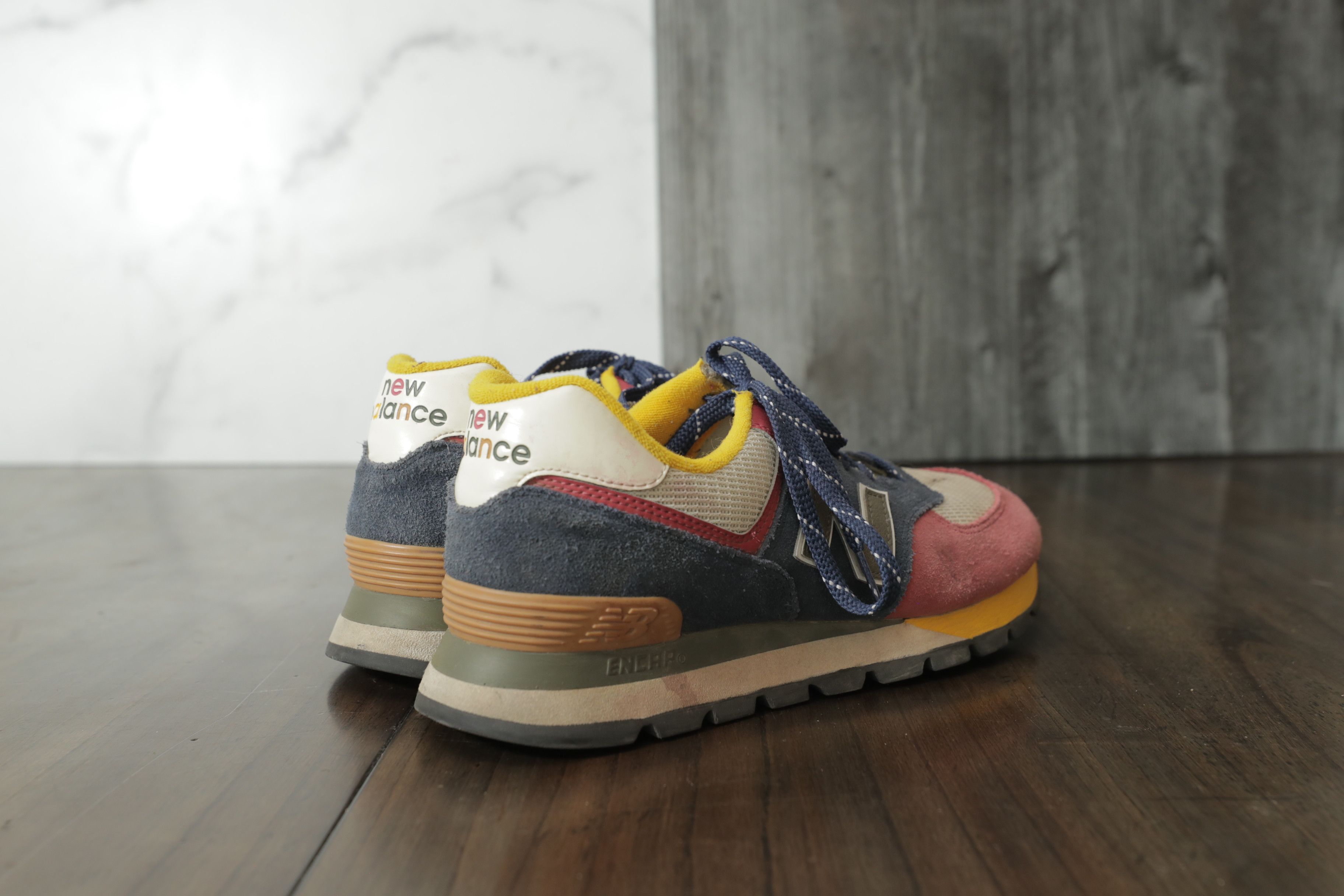 New Balance New Balance 574 Rugged Natural Indigo Earth Red Sneaker (9) Size US 9 / EU 42 - 3 Thumbnail