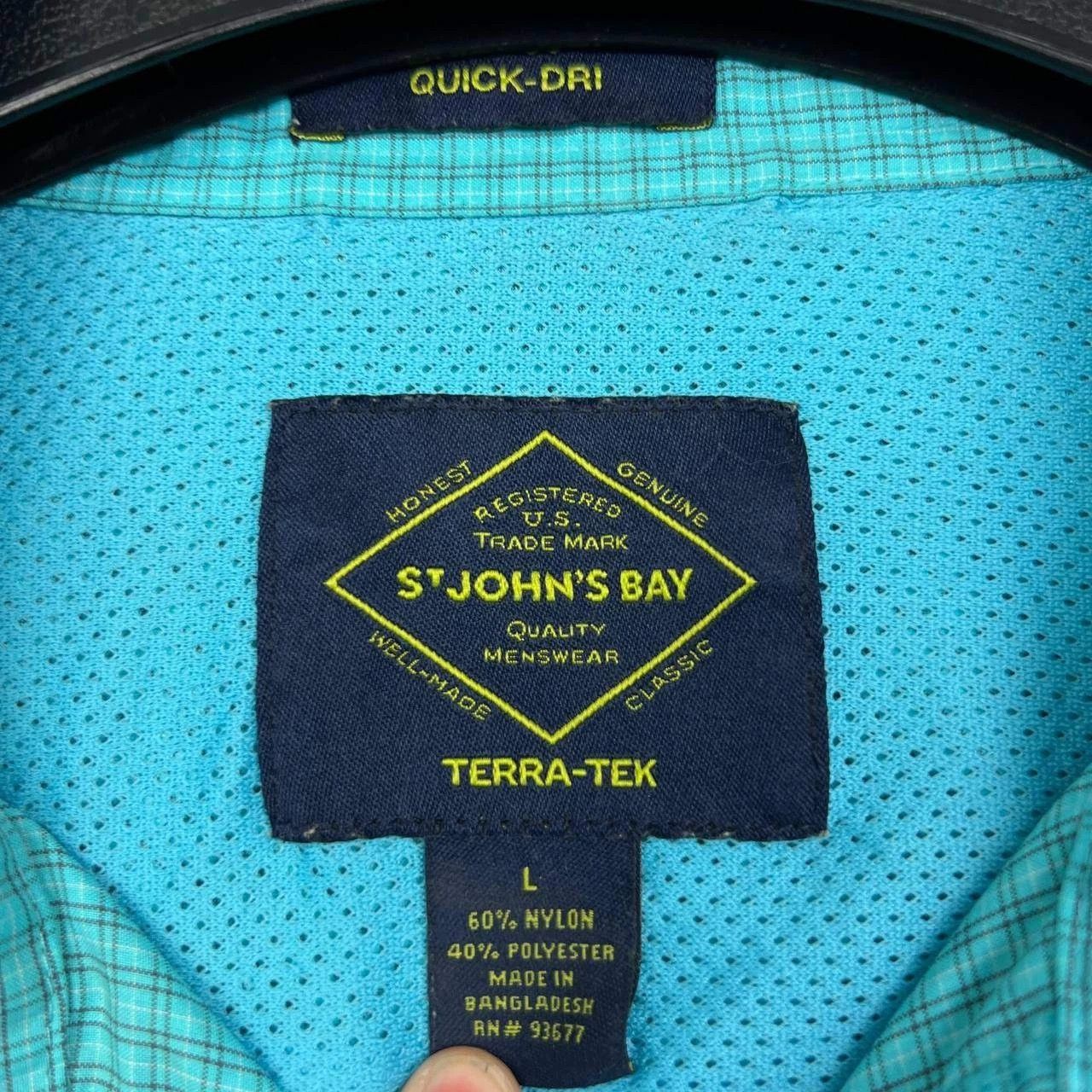 St. Johns Bay St. John's Bay Button Up Shirt Men Blue Plaid Collared L Size US L / EU 52-54 / 3 - 5 Thumbnail