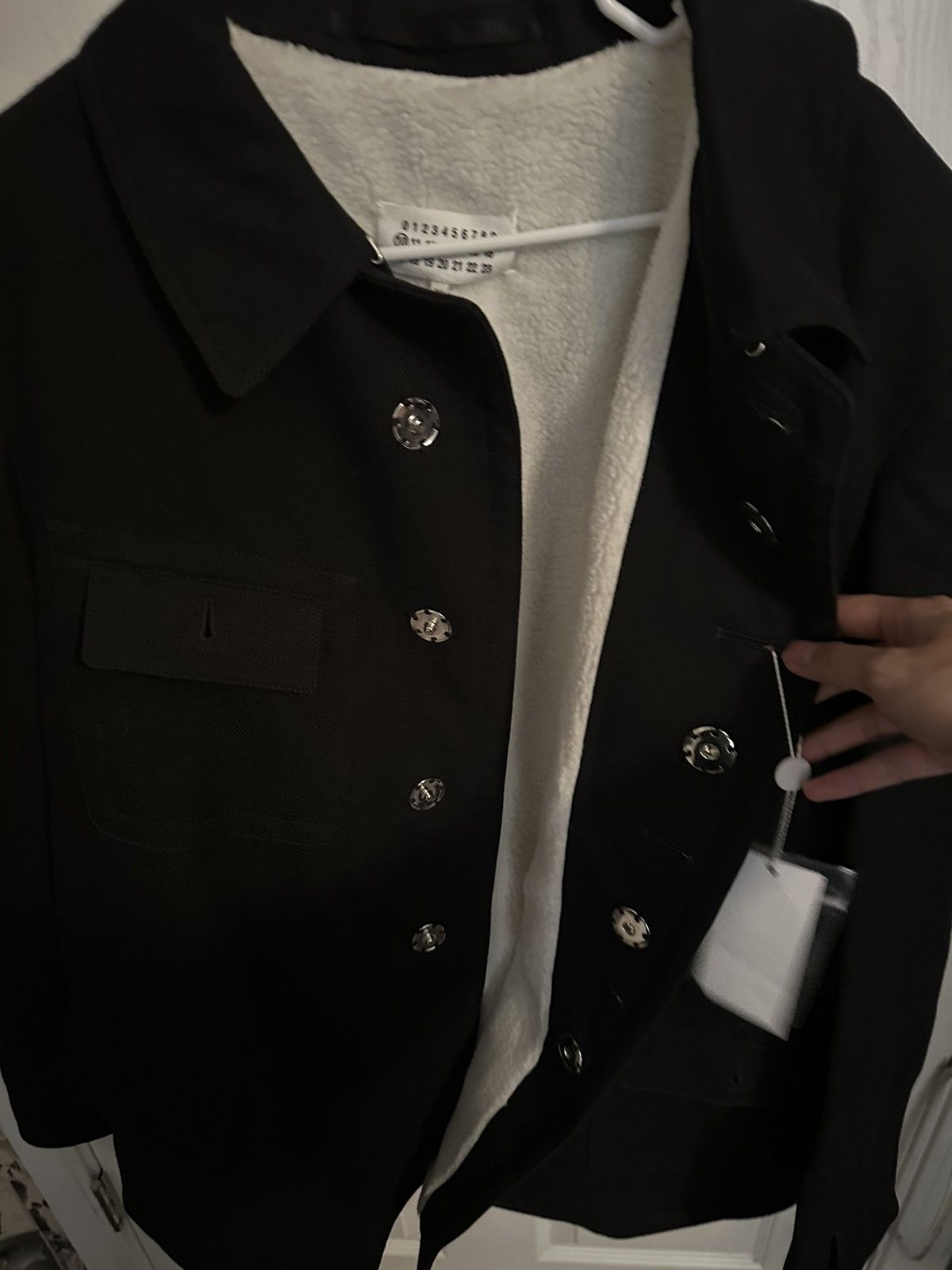 Maison Margiela Maison Marigela Wool Cotton Military Jacket Black Large Size US L / EU 52-54 / 3 - 14 Thumbnail