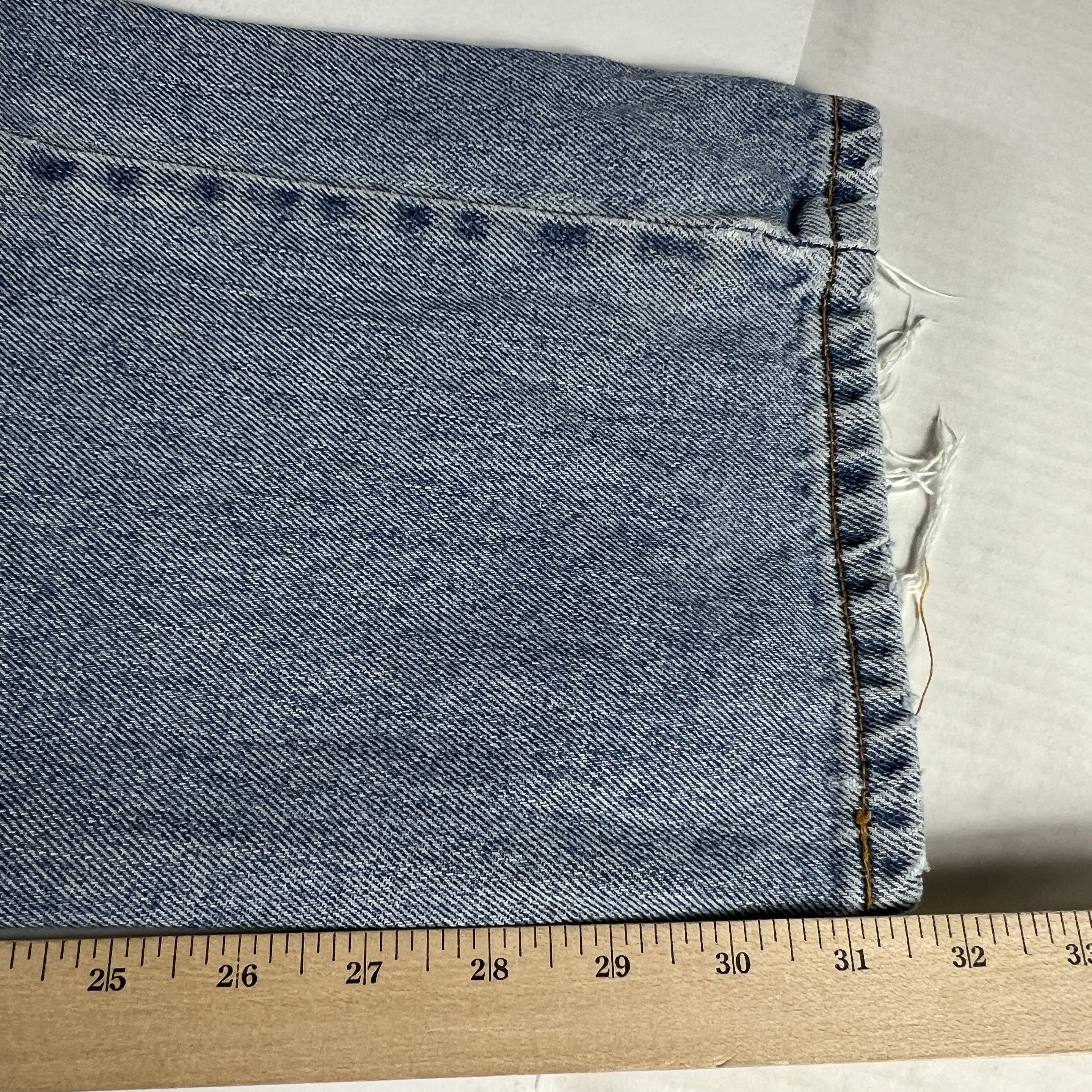 Levi's × Vintage Y2K Levi's Jeans 505 Straight Blue Faded Distressed Denim Size US 34 / EU 50 - 20 Thumbnail