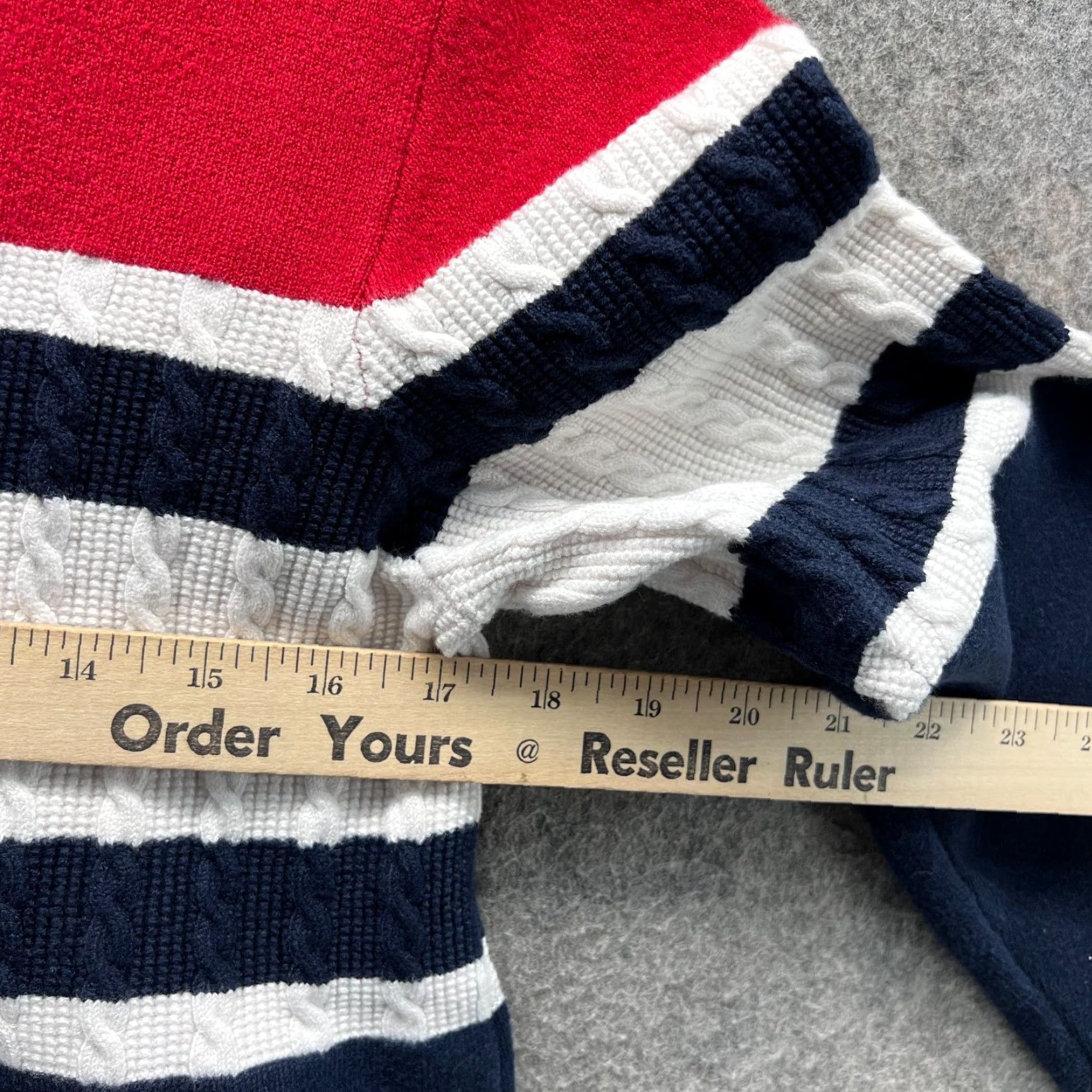 Tommy Hilfiger VINTAGE Tommy Hilfiger Dress Sweater Women Large Red Crewneck Long Sleeve Fleece Knit Dress Women's Size L / US 10 / IT 46 - 5 Thumbnail