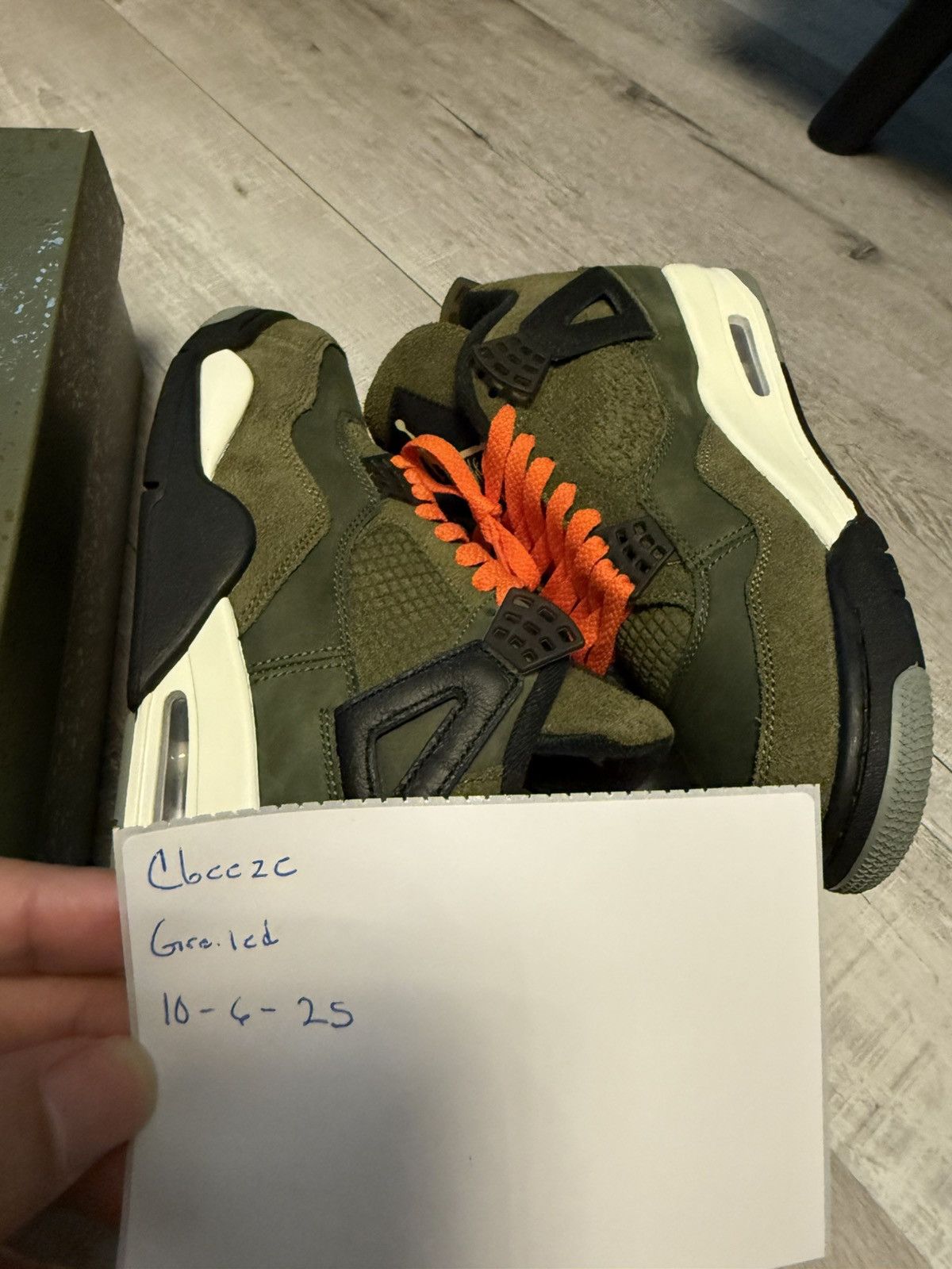 Nike Air Jordan 4 Craft “Olive” Size 9 Size US 9 / EU 42 - 2 Thumbnail