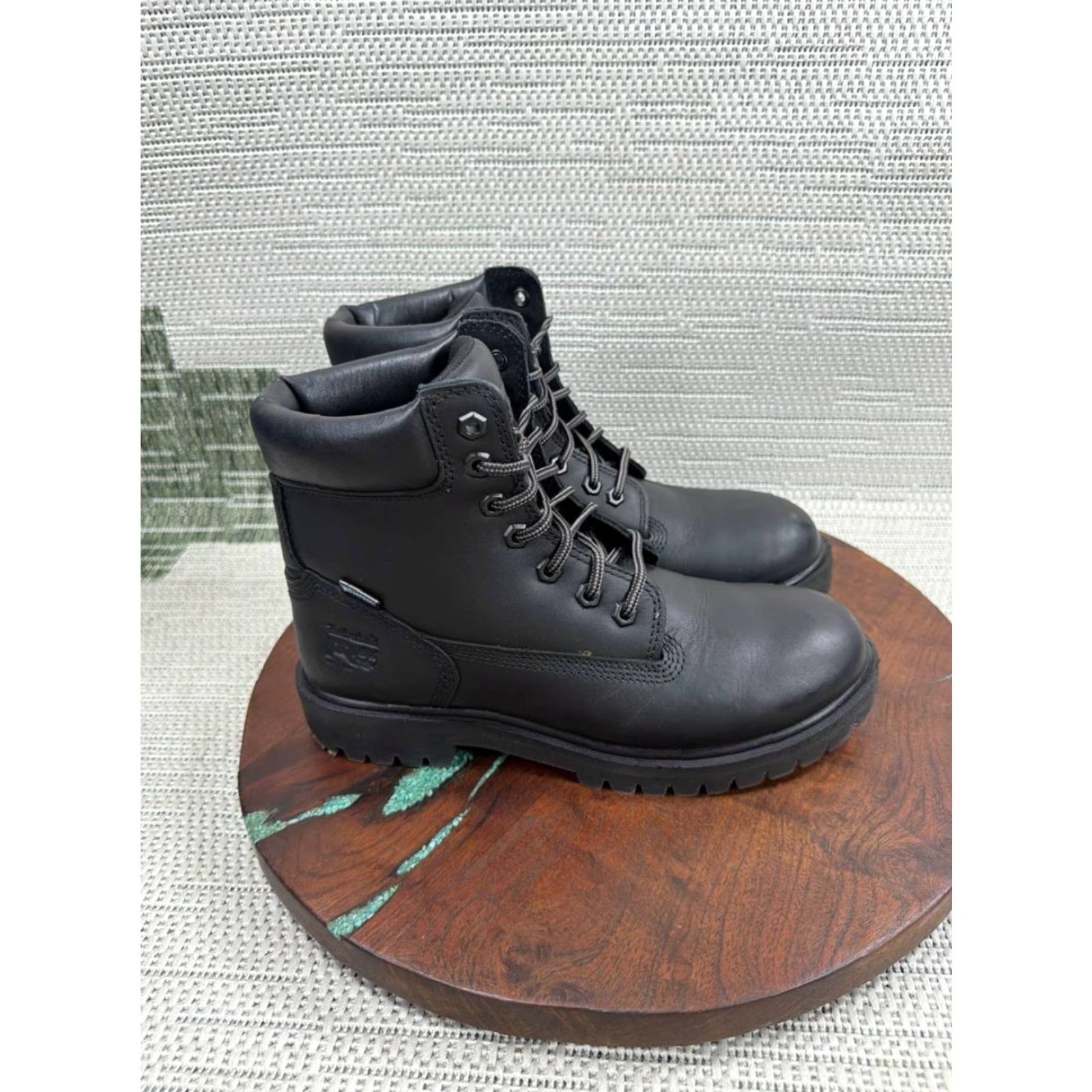 Timberland Timberland Pro Womens Boot Direct Attach Soft Toe Black Leather Ankle Work 7.5 M Womens Size US 8 / IT 38 - 2 Thumbnail