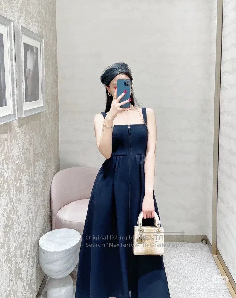 Dior Dior Silk and wool zipper suspender long skirt Size XS / US 0-2 / IT 36-38 - 7 Thumbnail