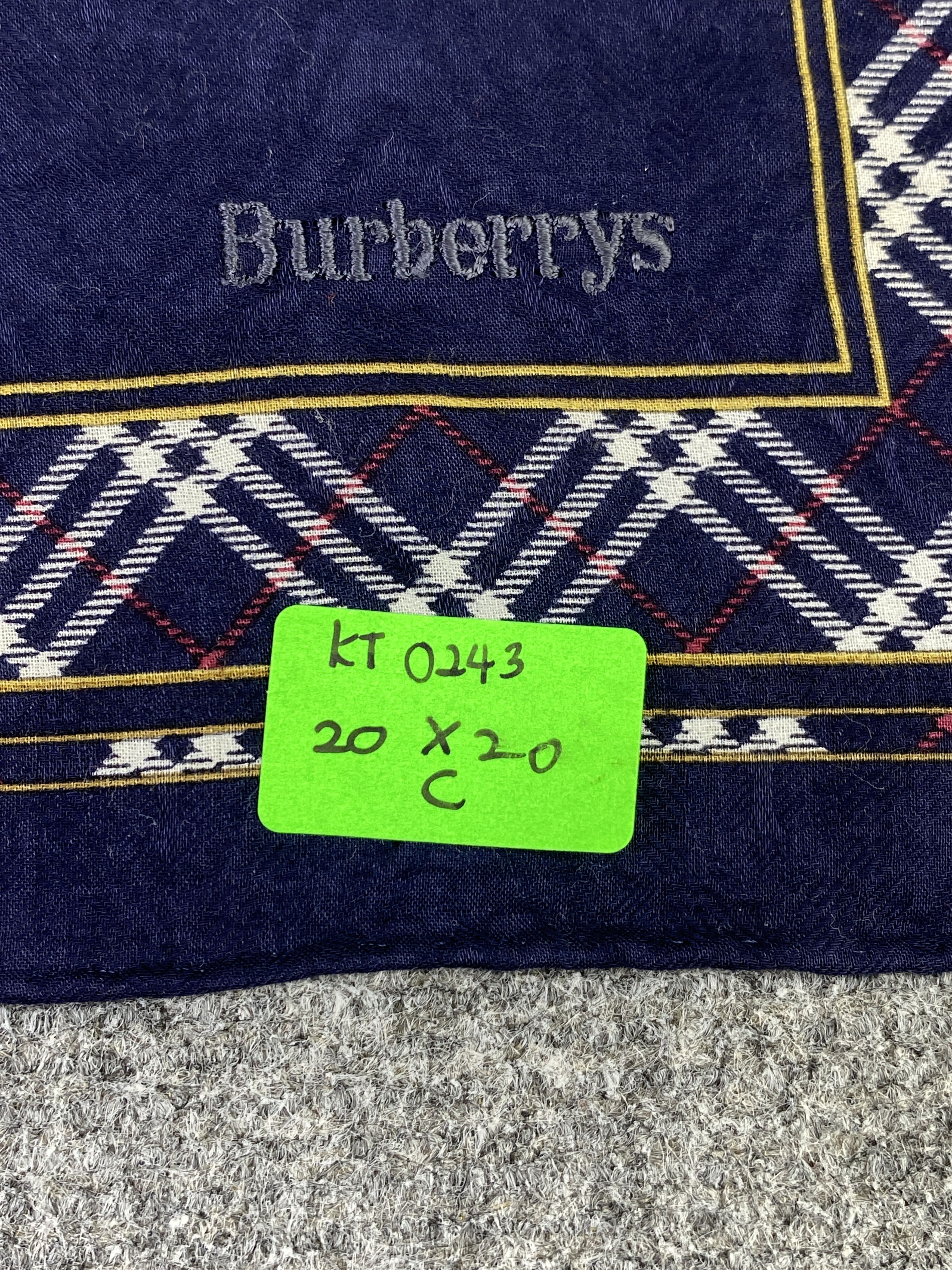Burberry Vintage Burberry Handkerchief / Neckerchief KT0243 Size ONE SIZE - 8 Thumbnail