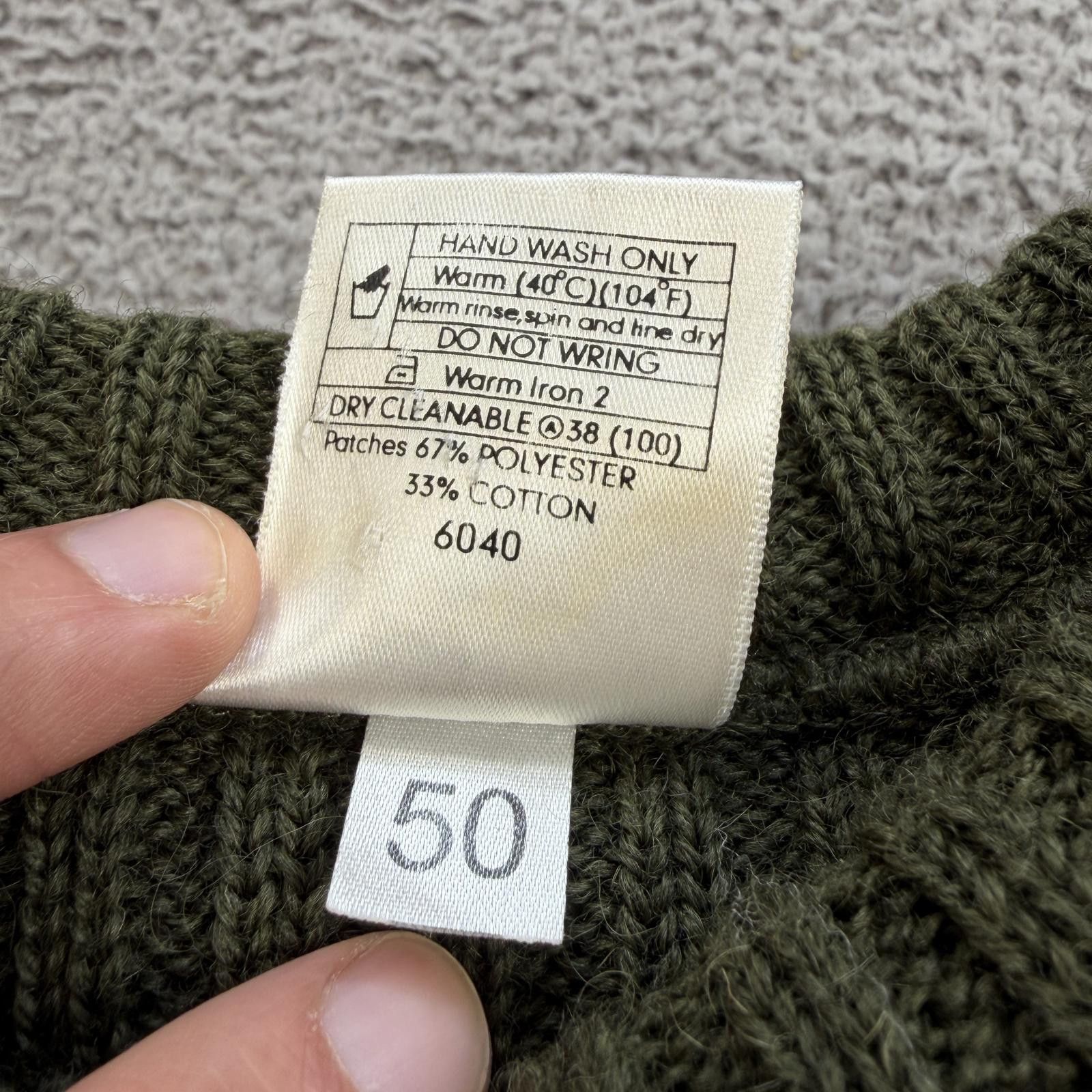 Other Vintage USMC Military Commando Wool Sweater England Green Size US M / EU 48-50 / 2 - 5 Thumbnail