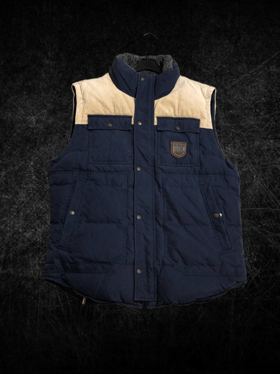 Tommy Hilfiger Tommy Hilfiger Down Vest, Navy and Beige Size US L / EU 52-54 / 3 - 1 Thumbnail