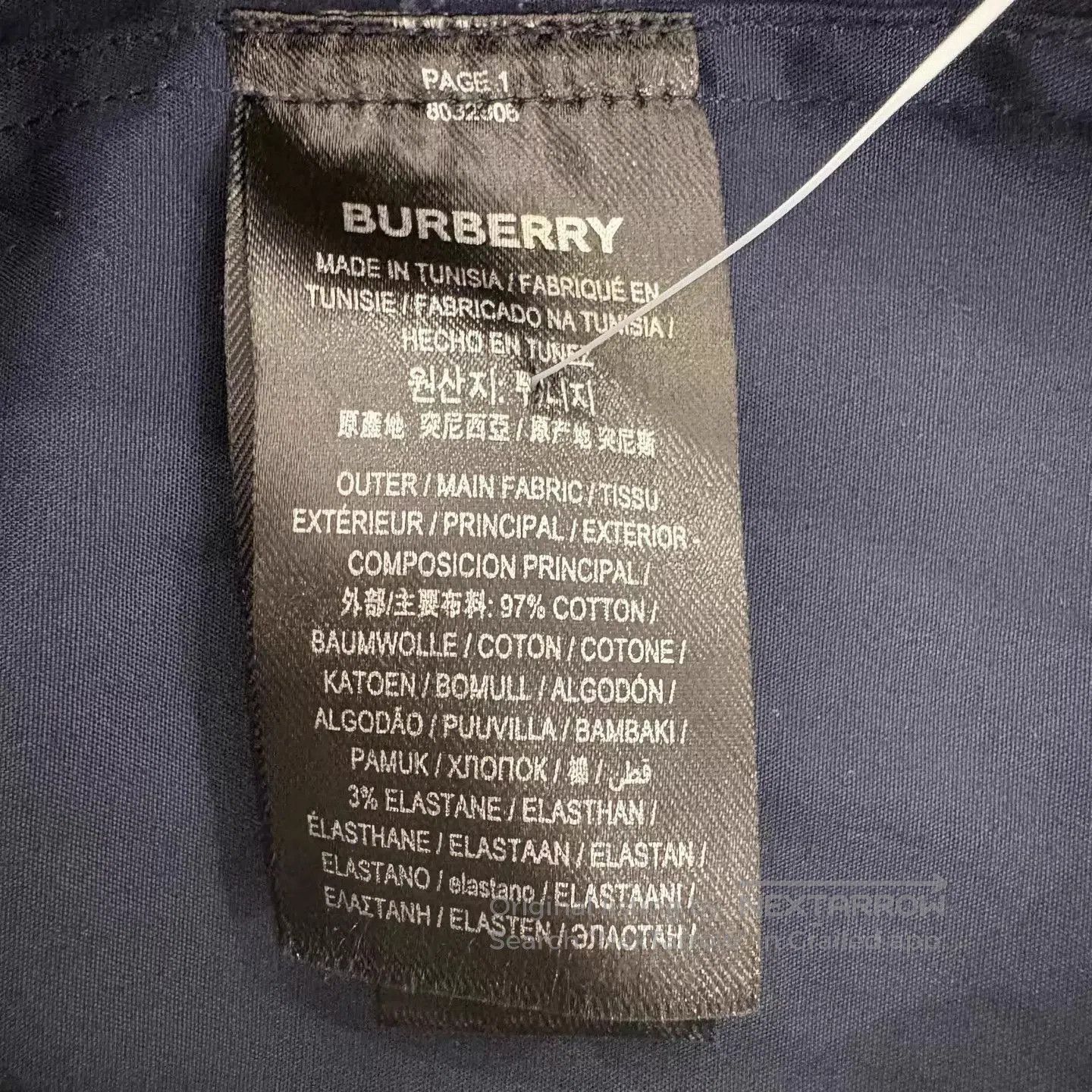 Burberry Blue Long. Size US M / EU 48-50 / 2 - 5 Thumbnail