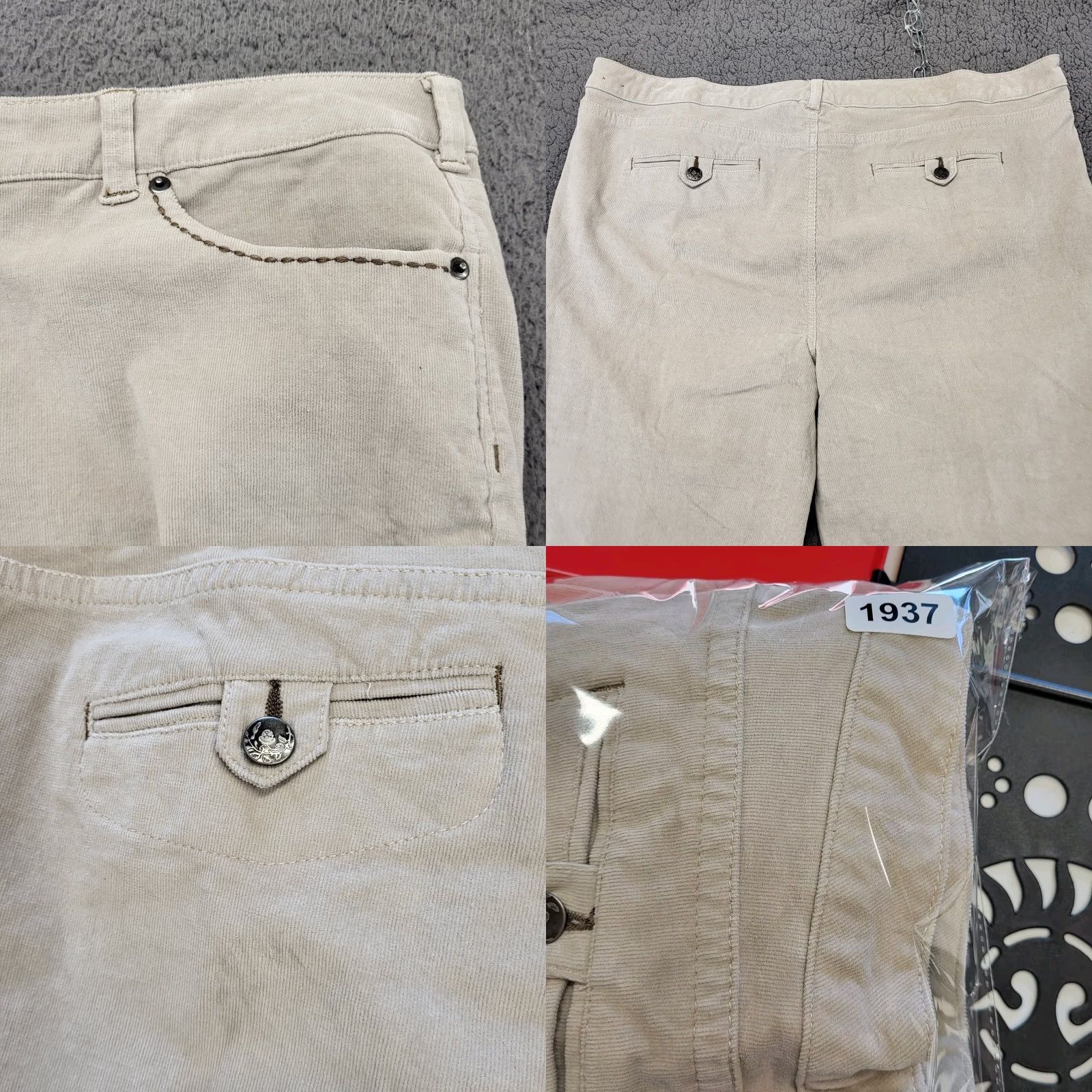 Denime CJ Banks Jeans Womens 22W Beige Denim Straight 5-Pocket Plus Size Size 40" / US 18 - 8 Thumbnail