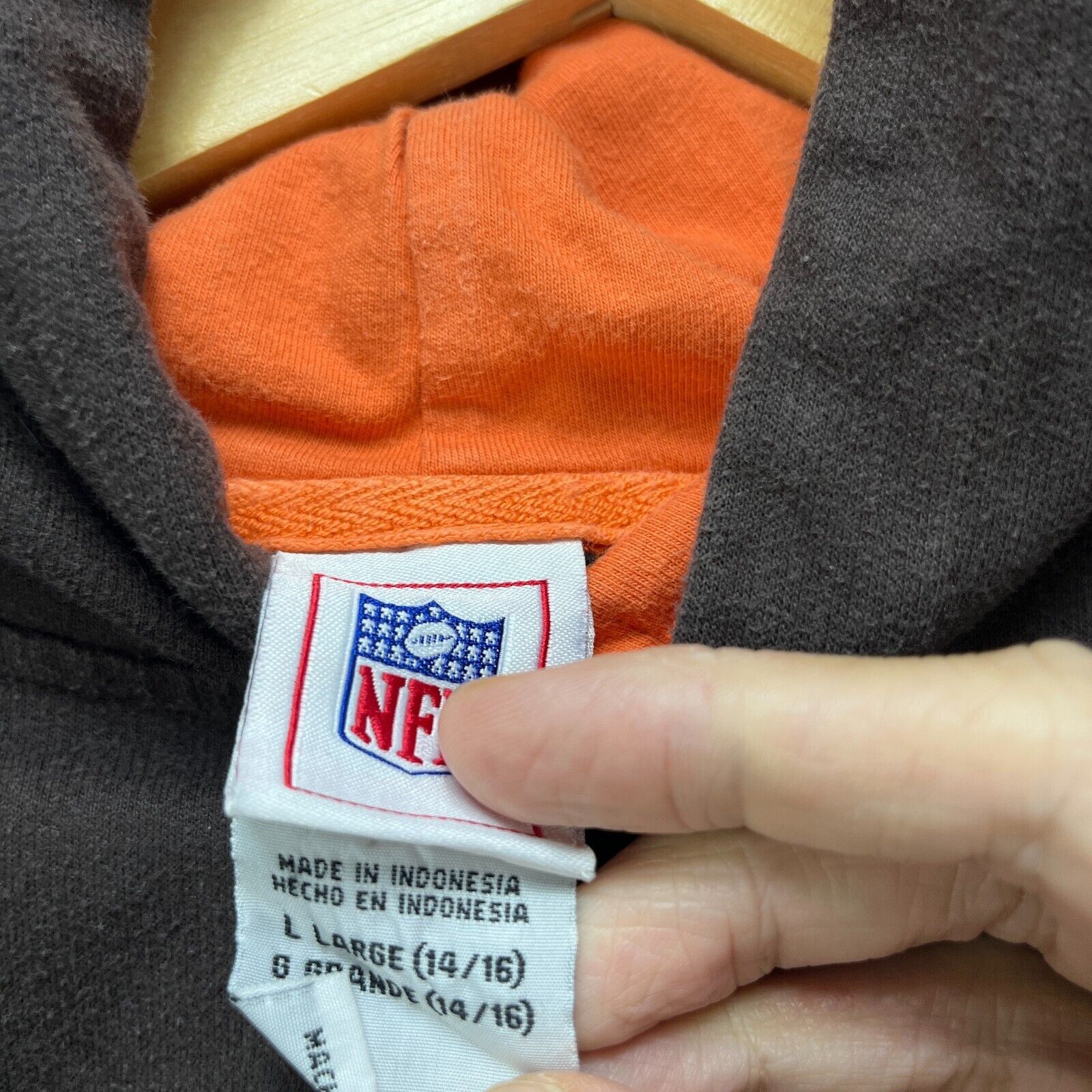 NFL × Vintage Vintage '90s Cleveland Browns Hoodie XS Size US XS / EU 42 / 0 - 6 Thumbnail