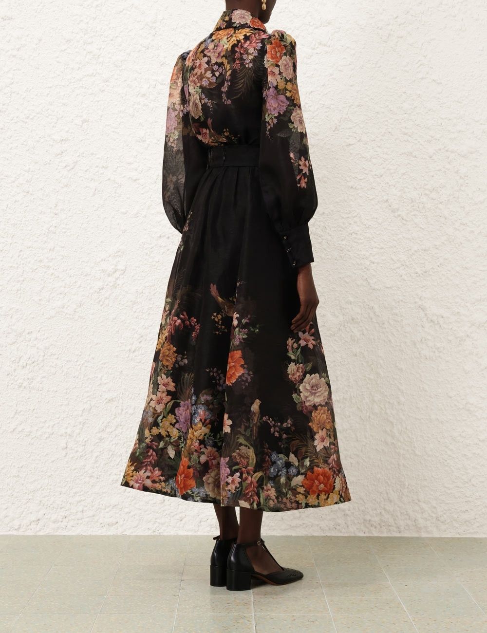 Zimmermann oc11z0825 Pavilion Tie Neck Blouse in Multicolor Size M / US 6-8 / IT 42-44 - 4 Thumbnail