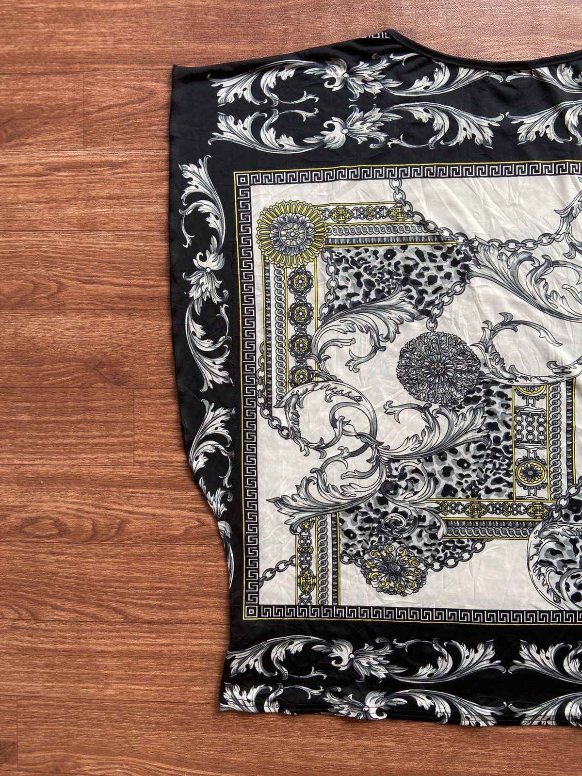 Le Grande Bleu (L.G.B.) Rei Firenze Silk Tshirt Raw Pattern Size US M / EU 48-50 / 2 - 9 Thumbnail