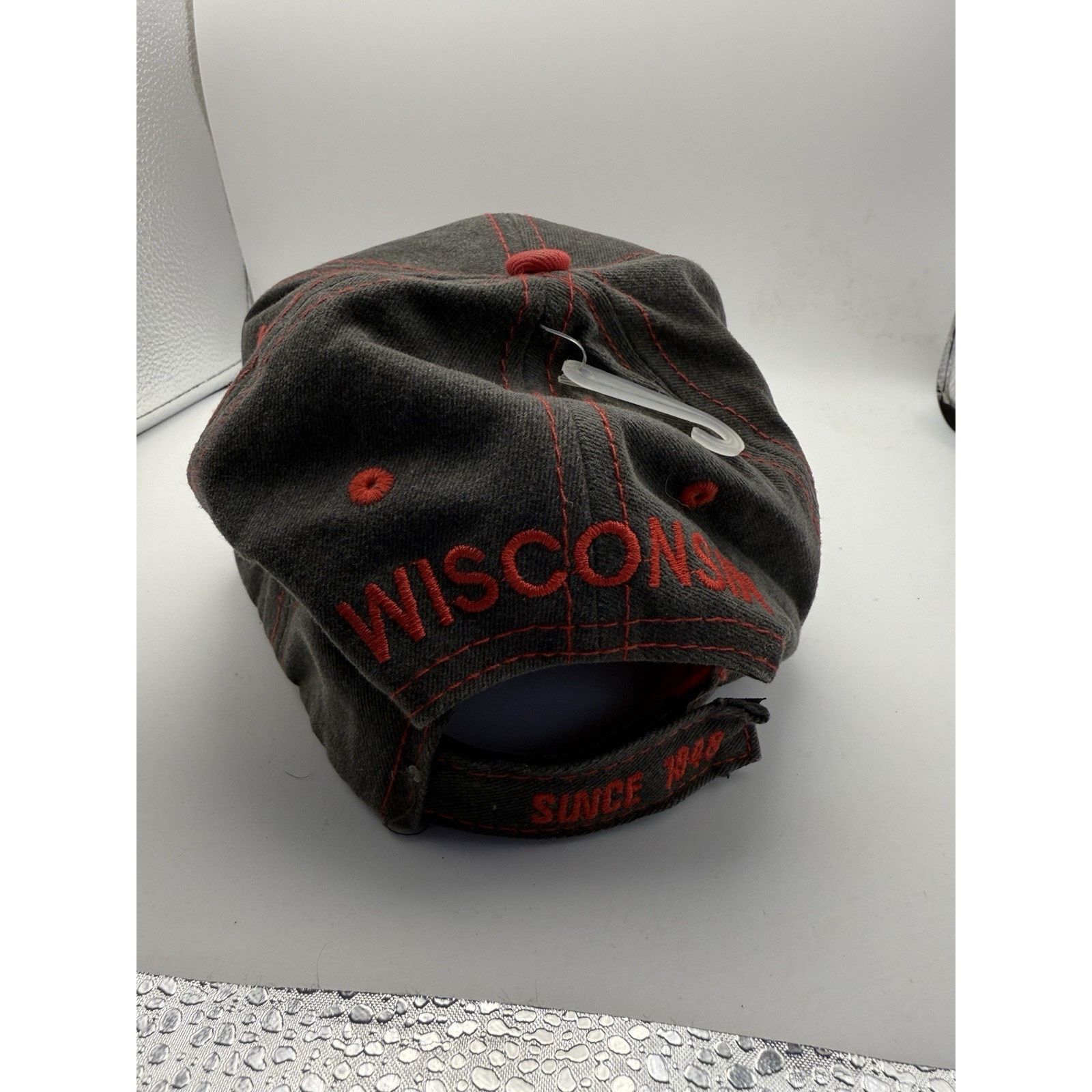 Other 1848 WISCONSIN BASEBALL CAP-PIGMENT DYED Puff Embroidery Size ONE SIZE - 7 Thumbnail