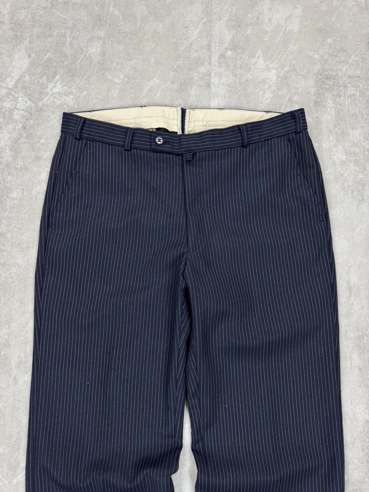 Other Vintage wool stripes trousers pants London Bespoke Mens 31 Size US 31 - 2 Thumbnail