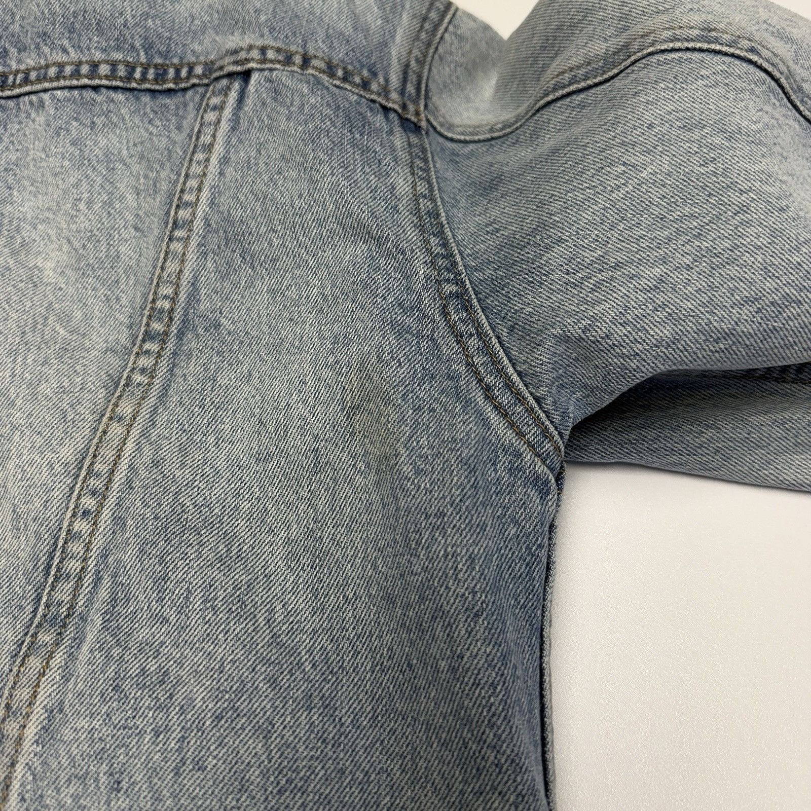 Levi's Levis Vegan Faux Fur Lined Denim Trucker Jacket Size Small Size S / US 4 / IT 40 - 8 Thumbnail