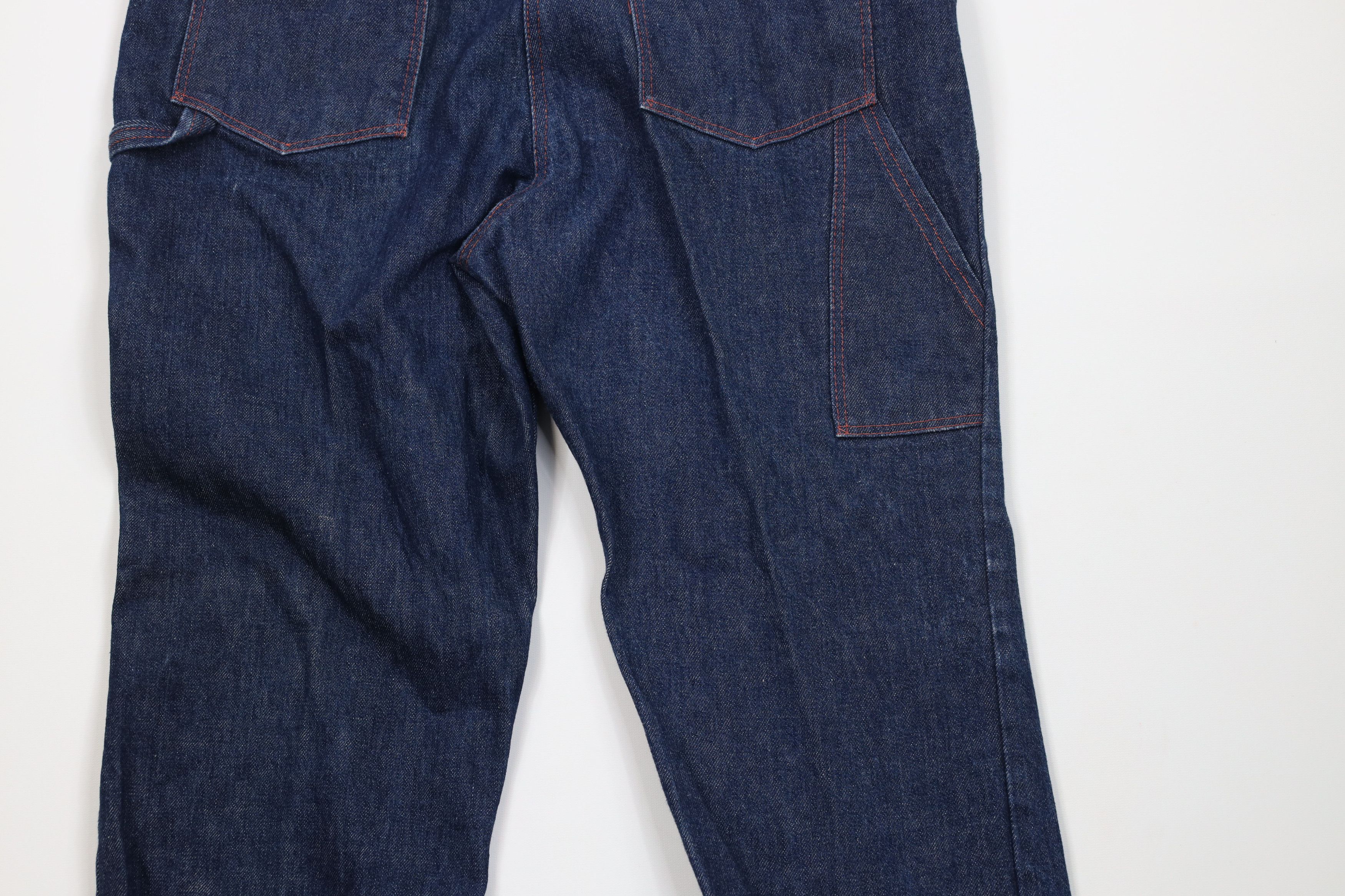 Vintage Vintage 90s Streetwear Wide Leg Dungaree Denim Jeans Indigo Size US 34 / EU 50 - 11 Thumbnail