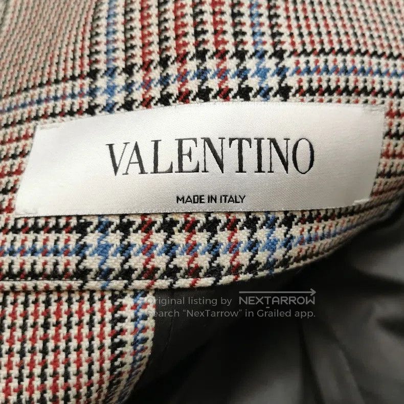 Valentino Valentino Wool color-blocking lapel coat Size L / US 10 / IT 46 - 4 Thumbnail