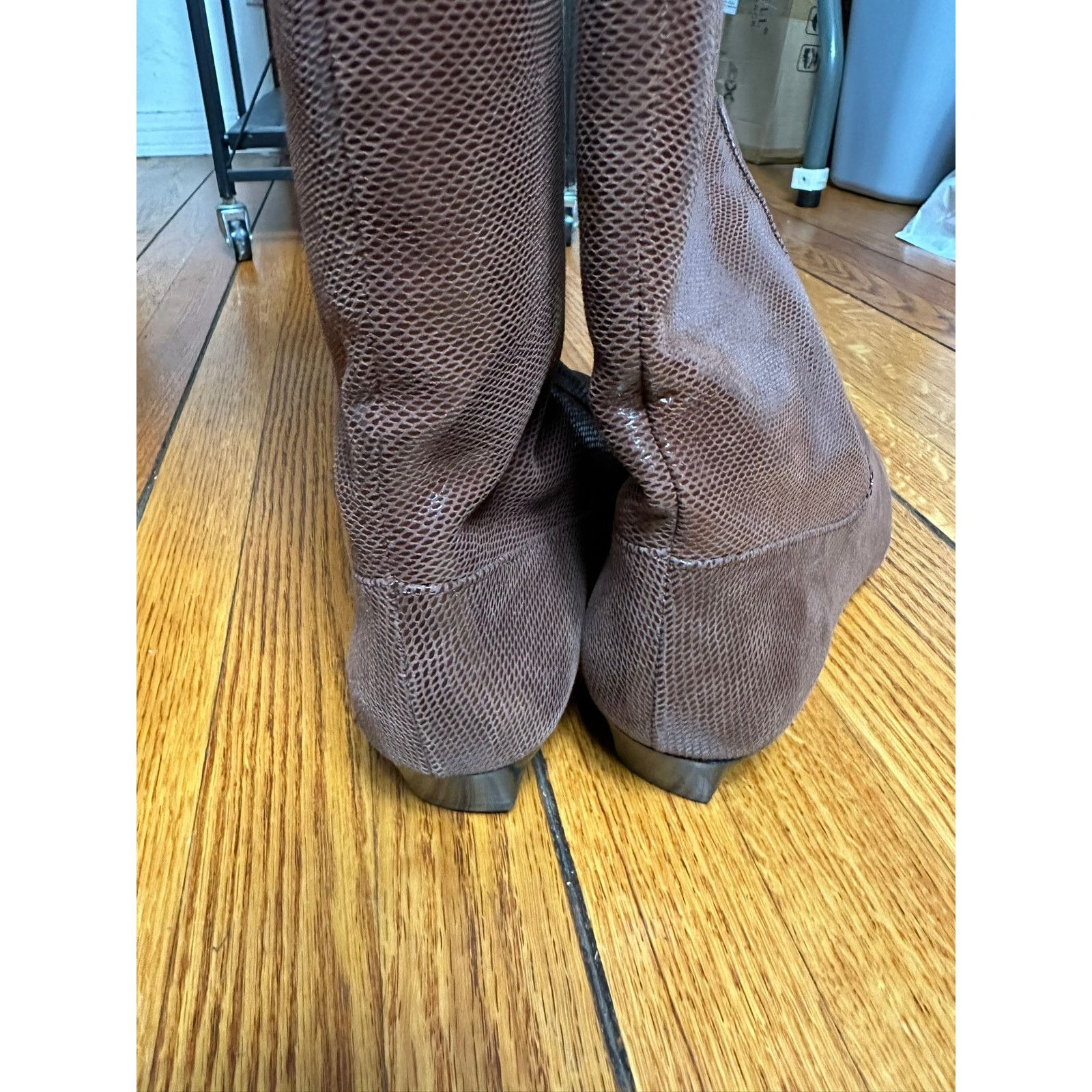 Staud STAUD Wally Flat Knee Boots Mahogany 40 Size US 10 / IT 40 - 4 Thumbnail