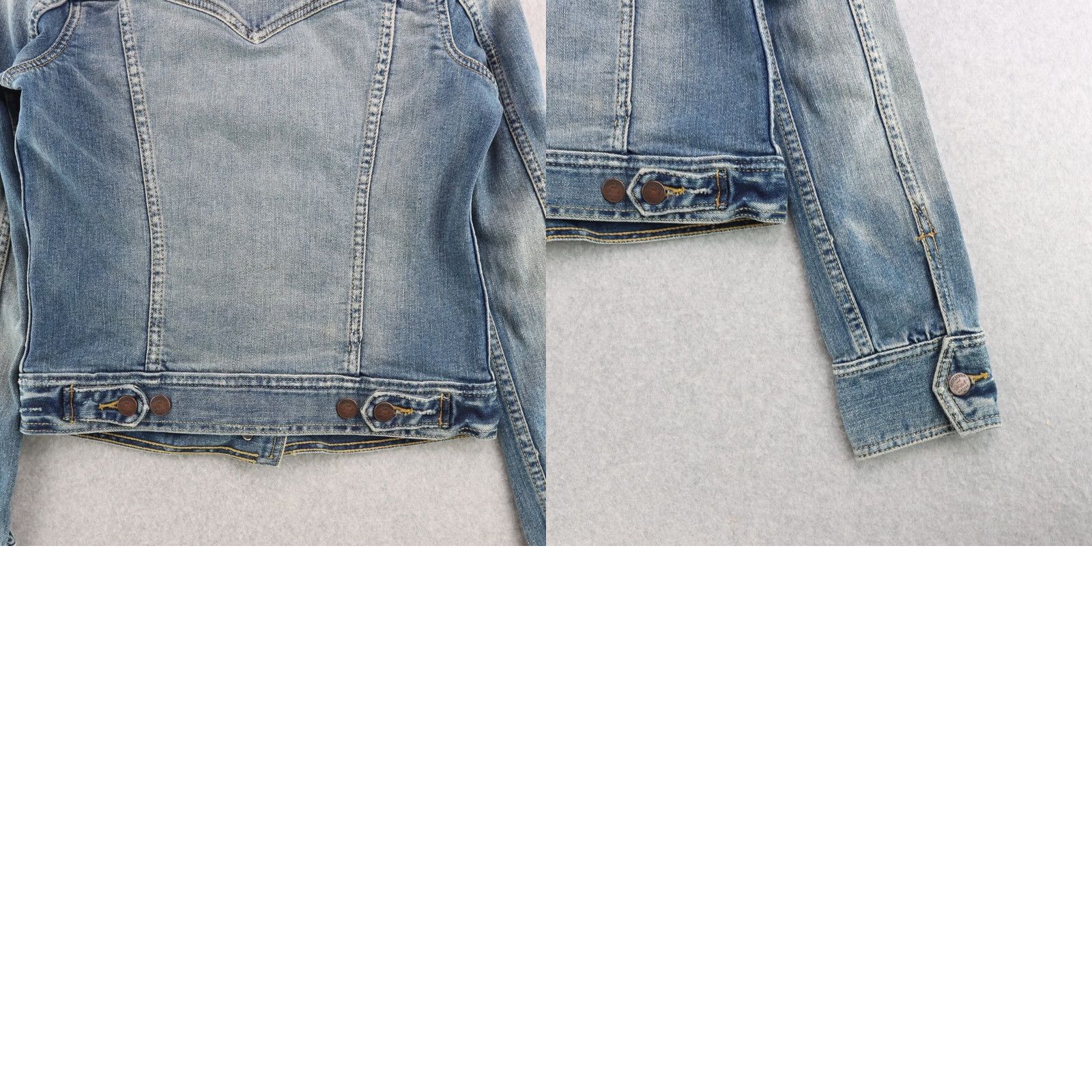 Abercrombie & Fitch VINTAGE Abercrombie and Fitch WOMENS Small Denim Jacket Distressed Size S / US 4 / IT 40 - 9 Thumbnail