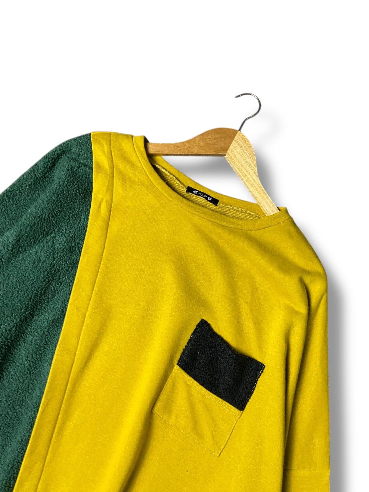 Japanese Brand Vintage AMINA Colour Block Sew Ethnic Shirt (170) Size ONE SIZE - 5 Thumbnail